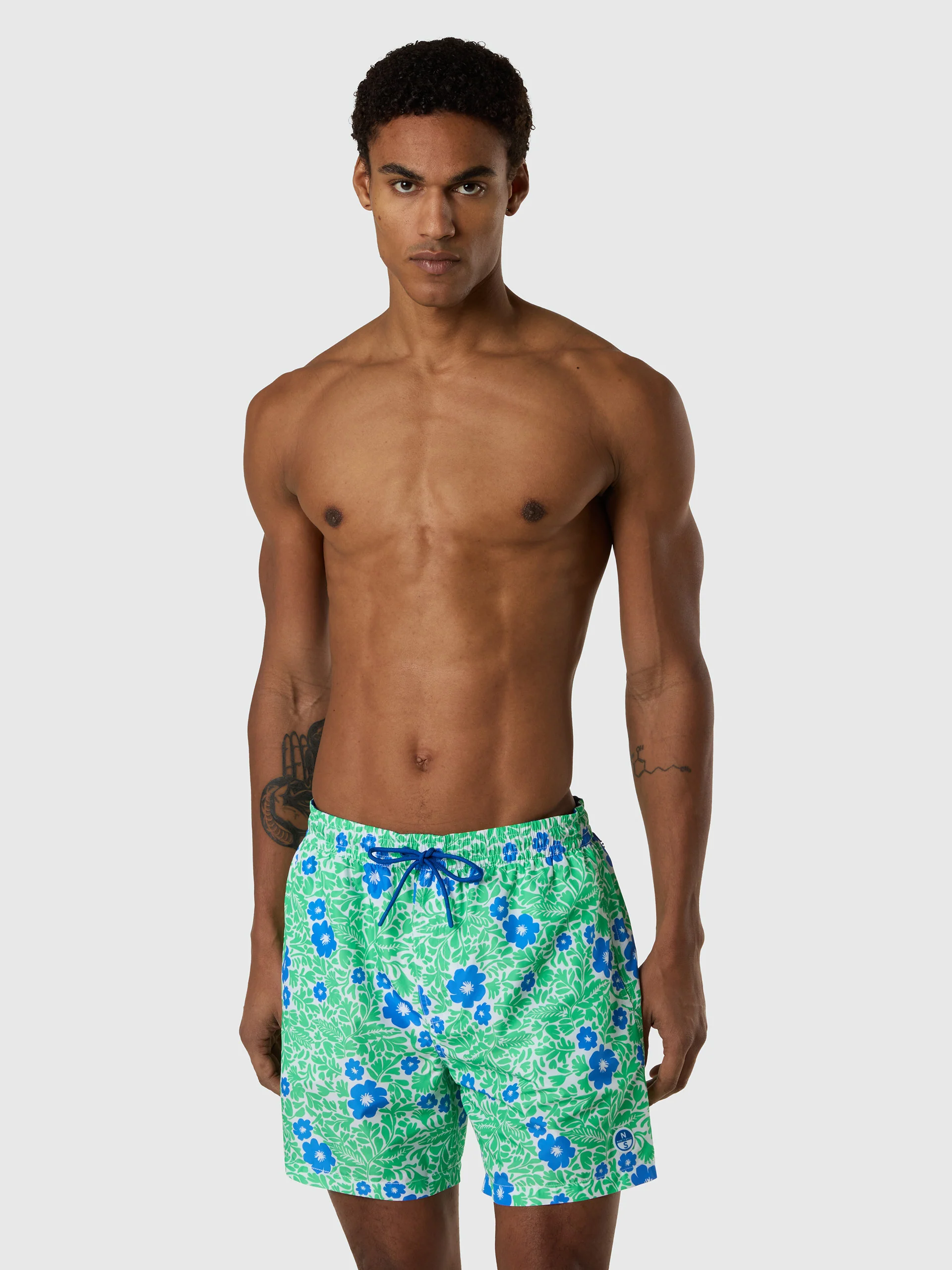 Swim shorts with graphic print - Image 33