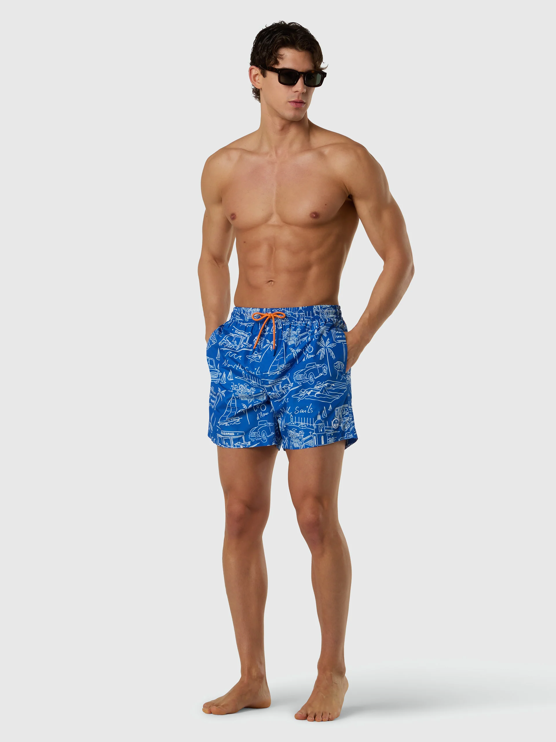 Swim shorts with graphic print - Image 47