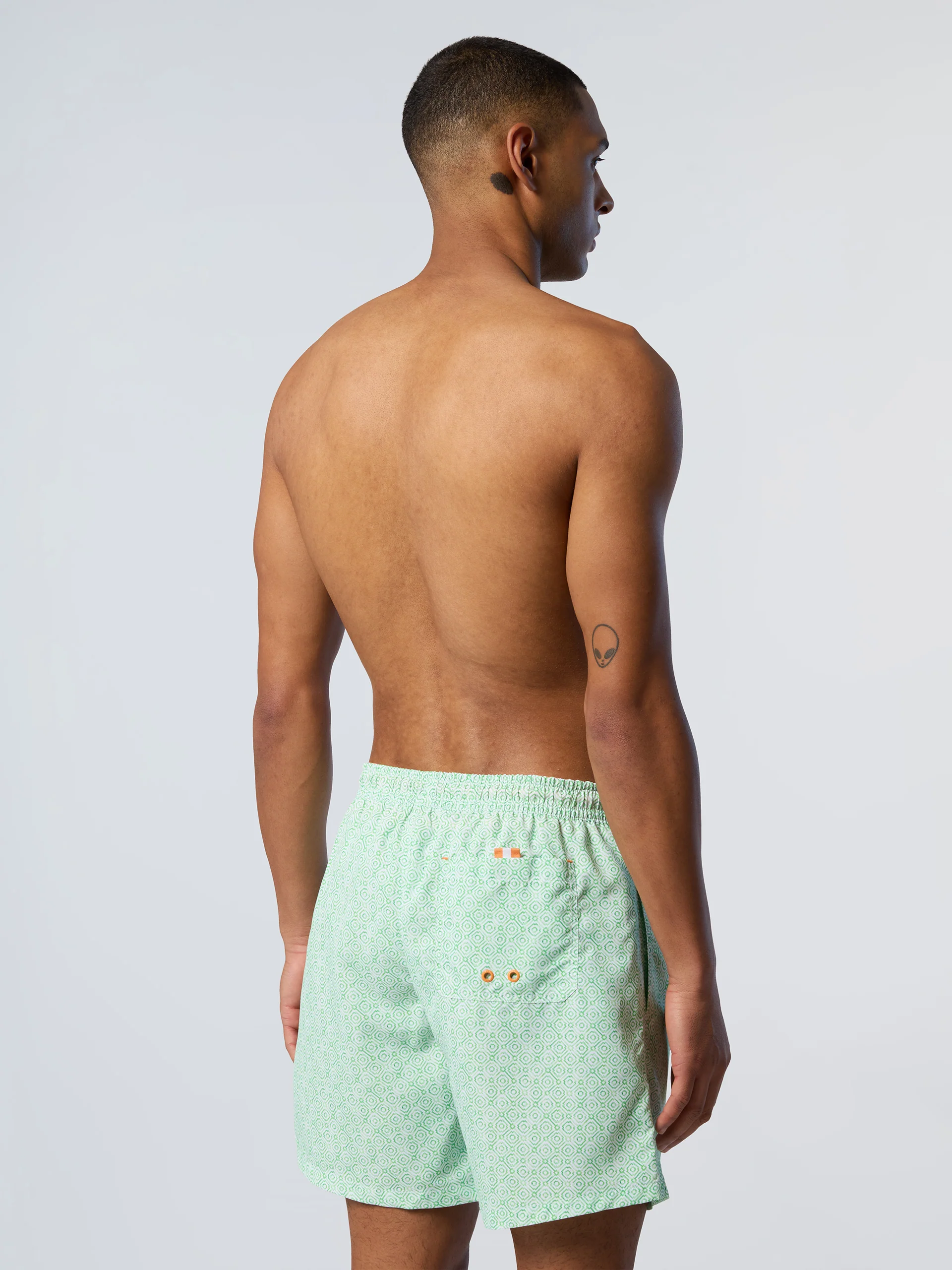 Swim shorts with graphic print - Image 4