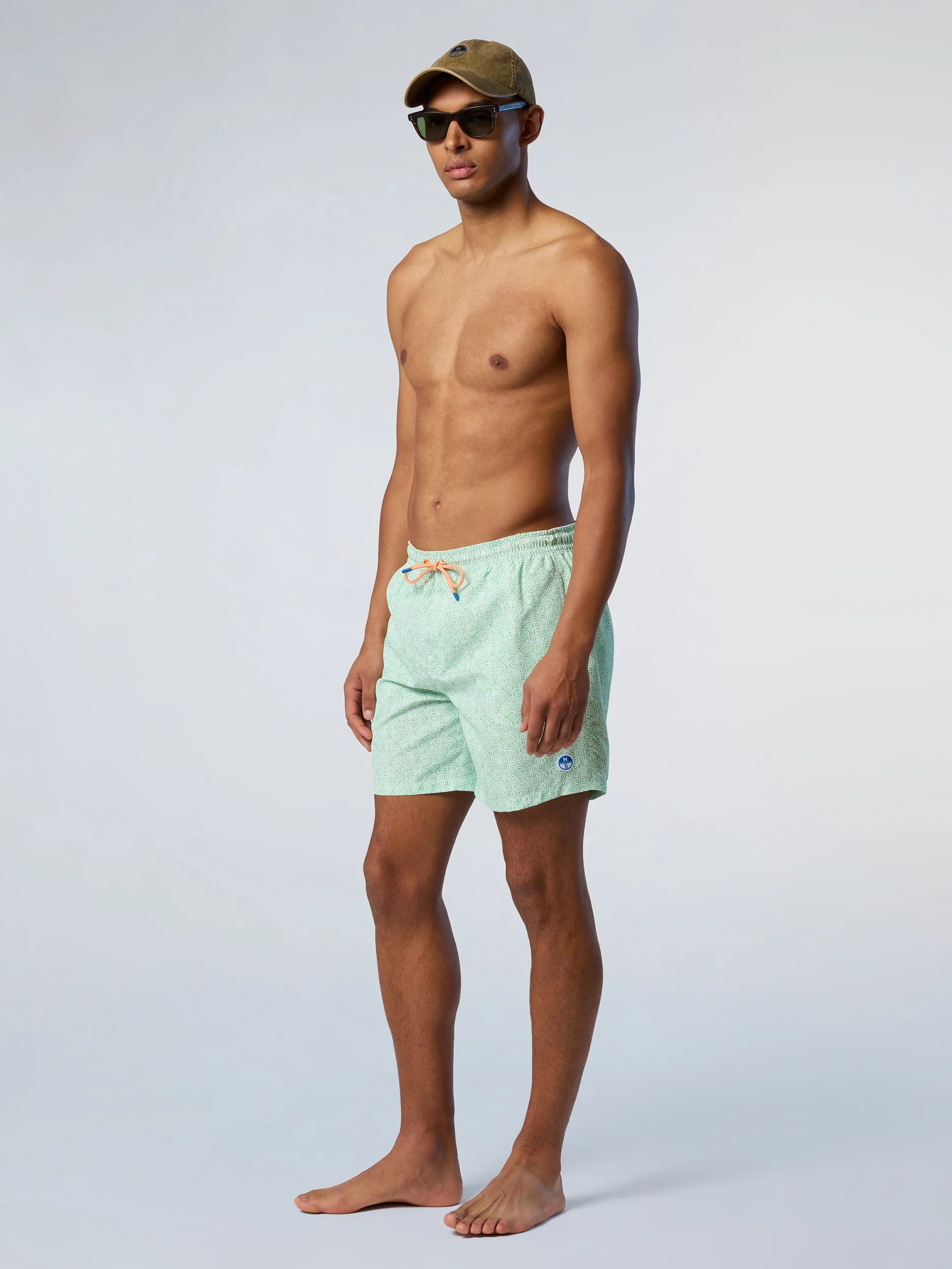 Swim shorts with graphic print - Image 5