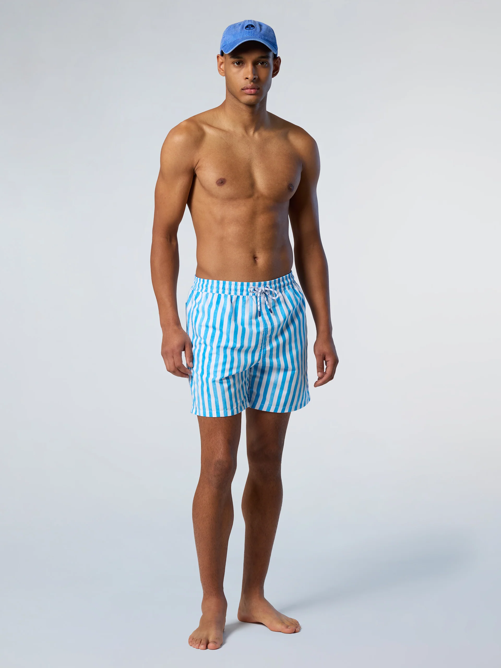 Printed peachskin swim shorts - Image 17