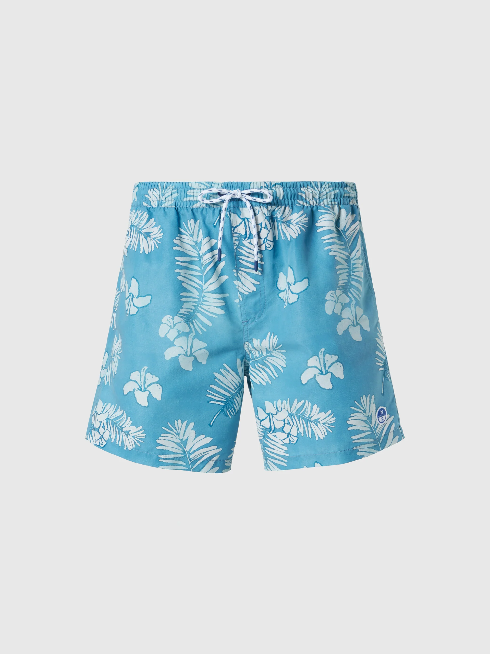 Printed peachskin swim shorts - Image 3