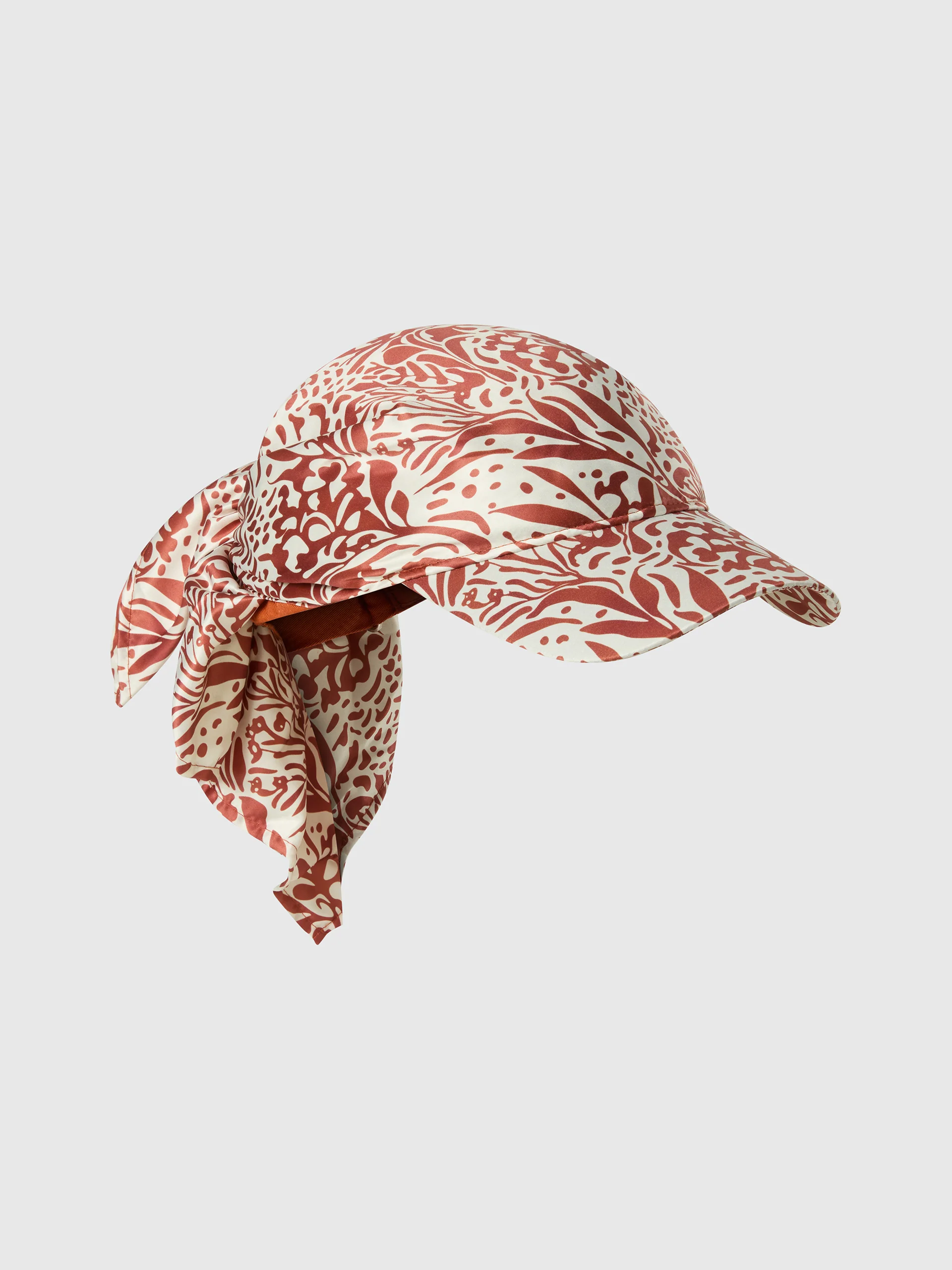Headscarf cap with coral print - Image 3