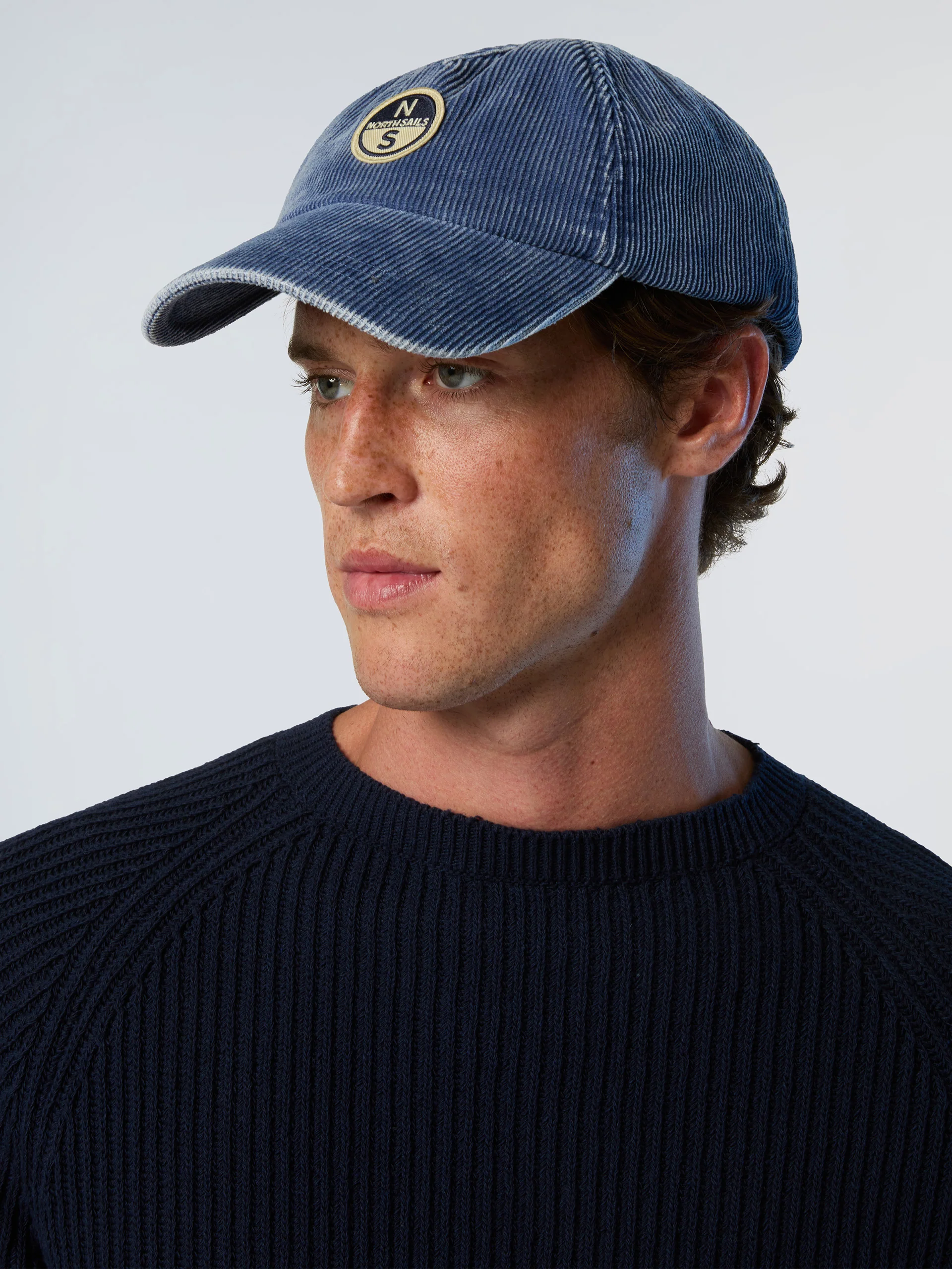 Corduroy cap with fleece lining