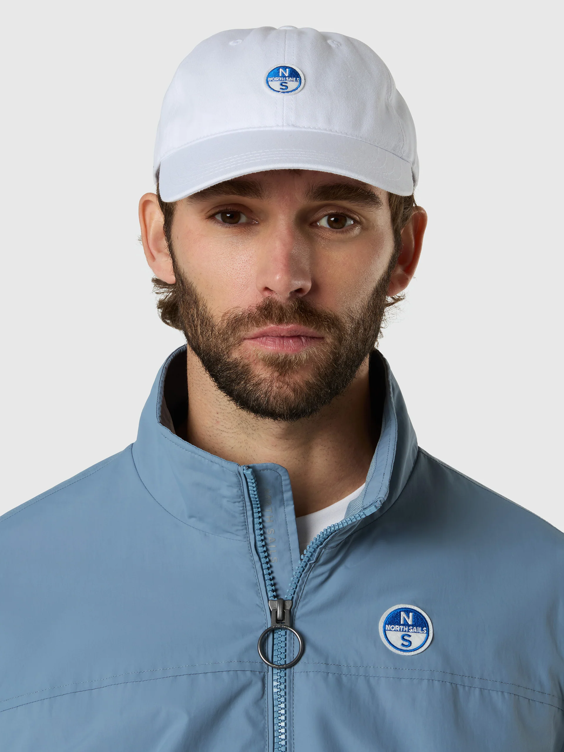 Baseball cap with logo patch