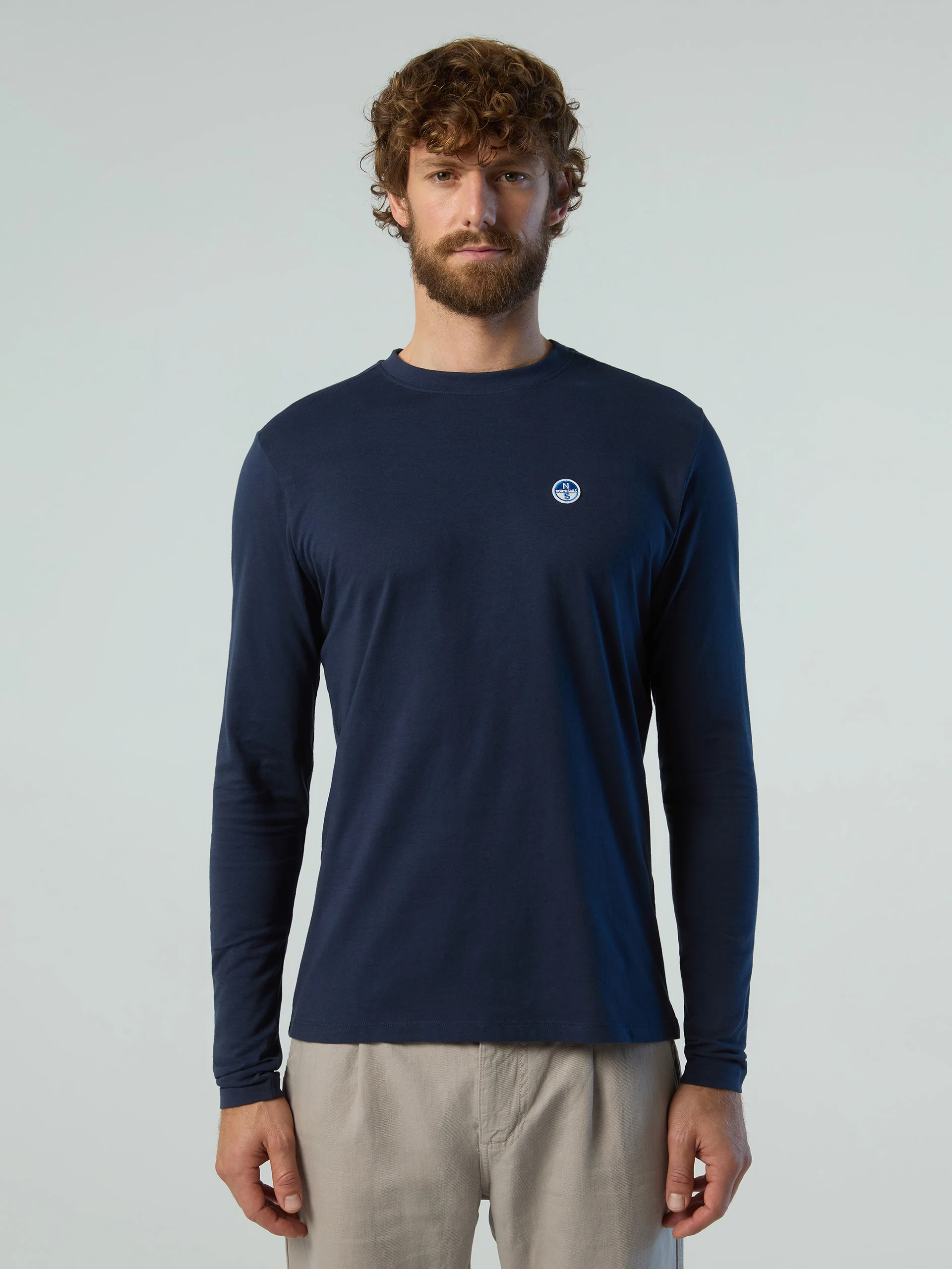 Long-sleeved T-shirt with logo patch - Image 6