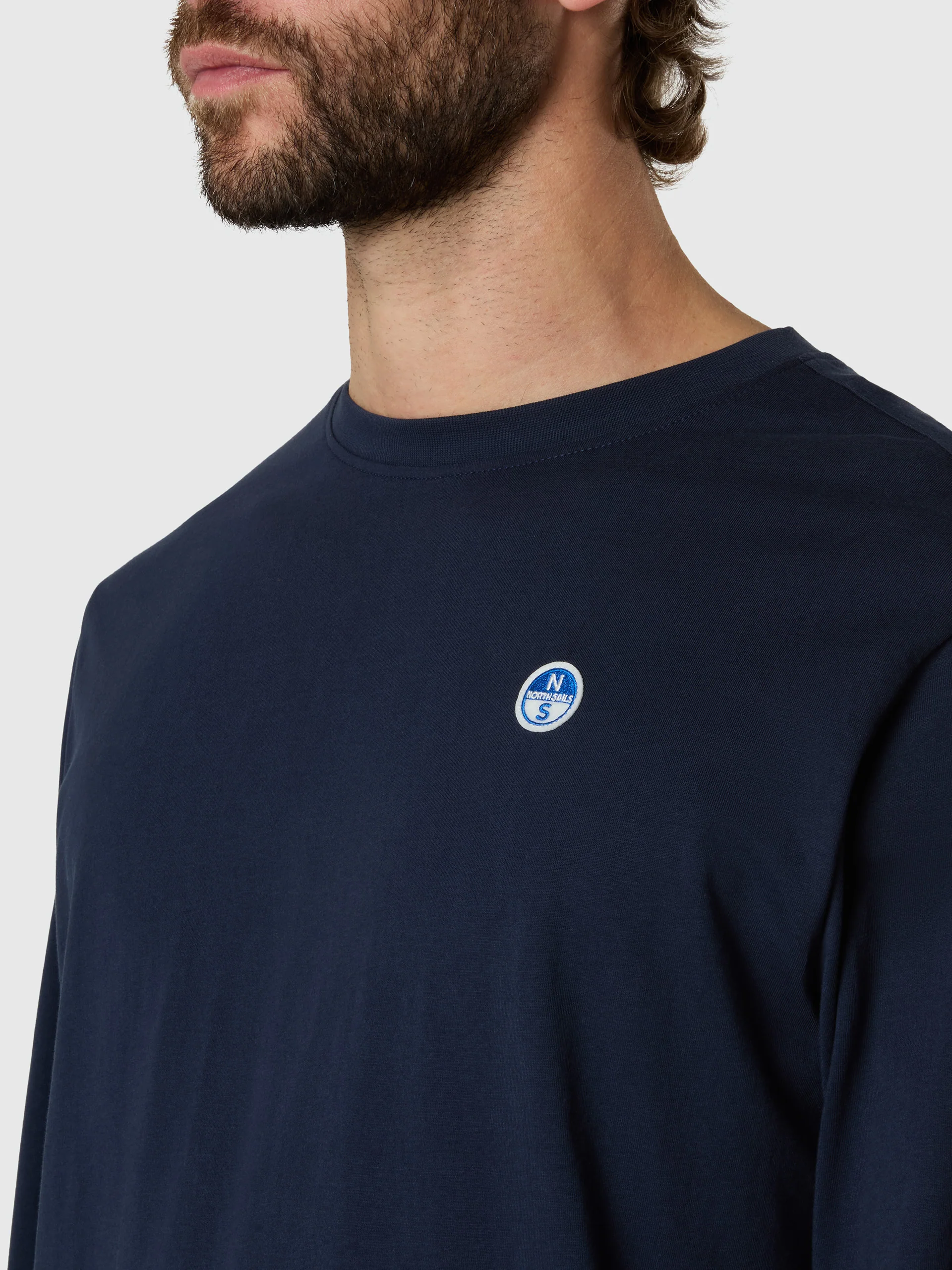 Long-sleeved T-shirt with logo patch - Image 6