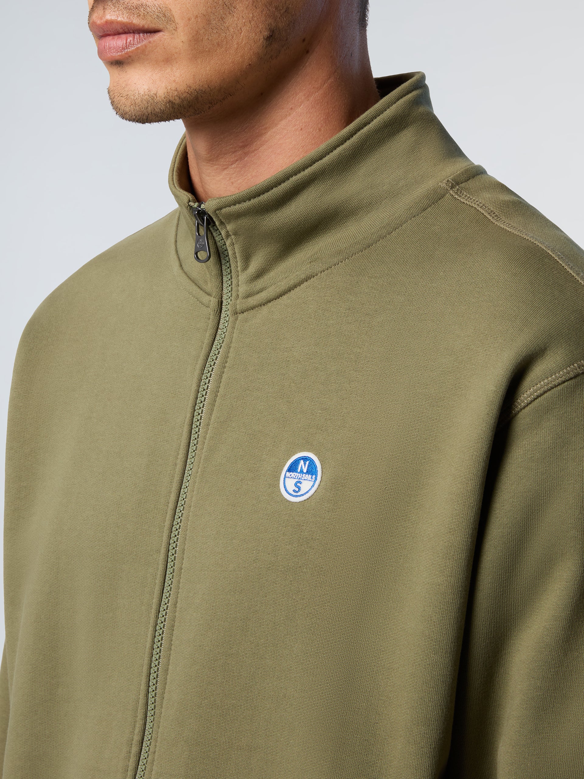 Full-zip sweatshirt with logo patch - Image 6