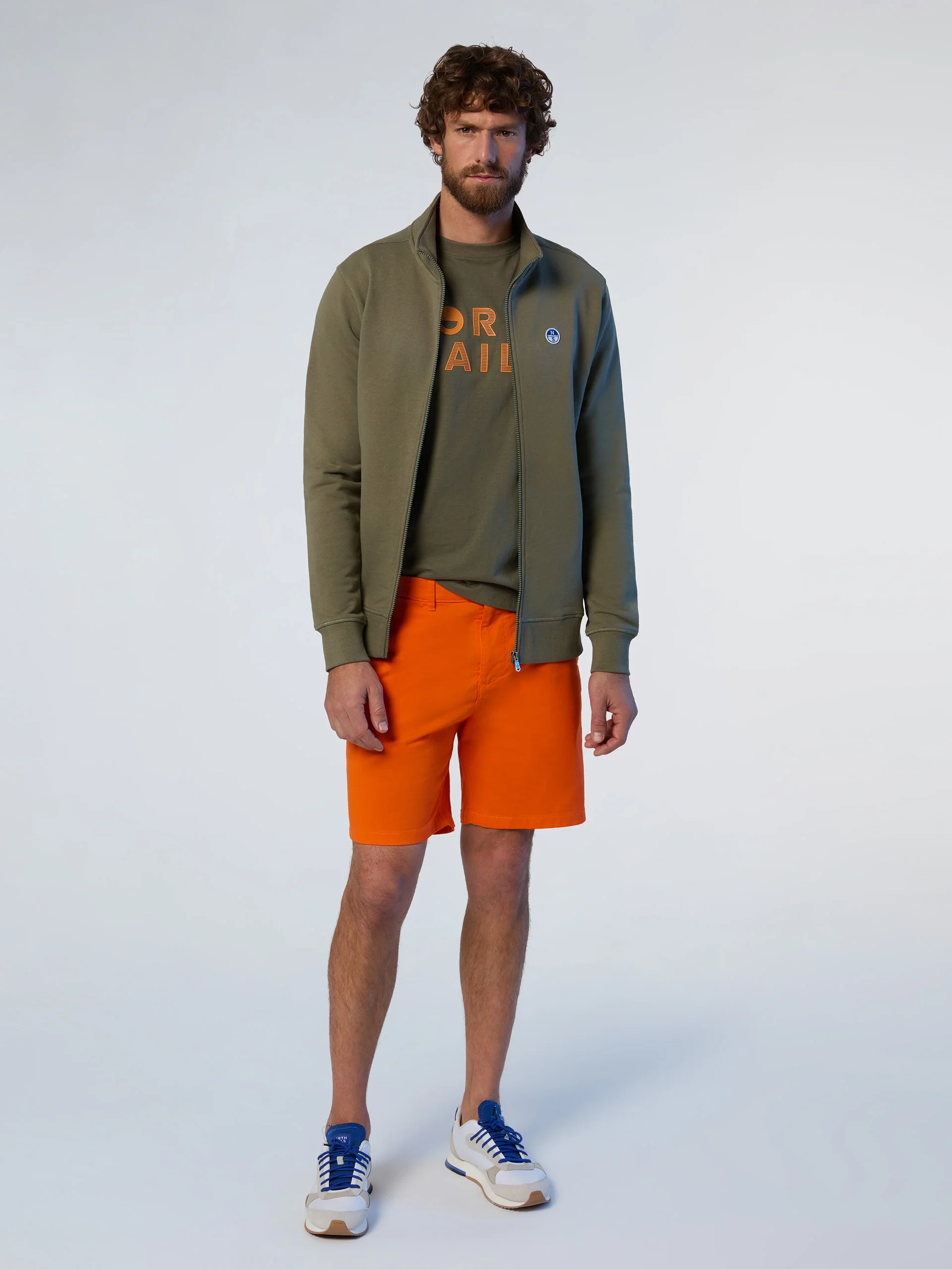 Full-zip sweatshirt with logo patch - Image 12