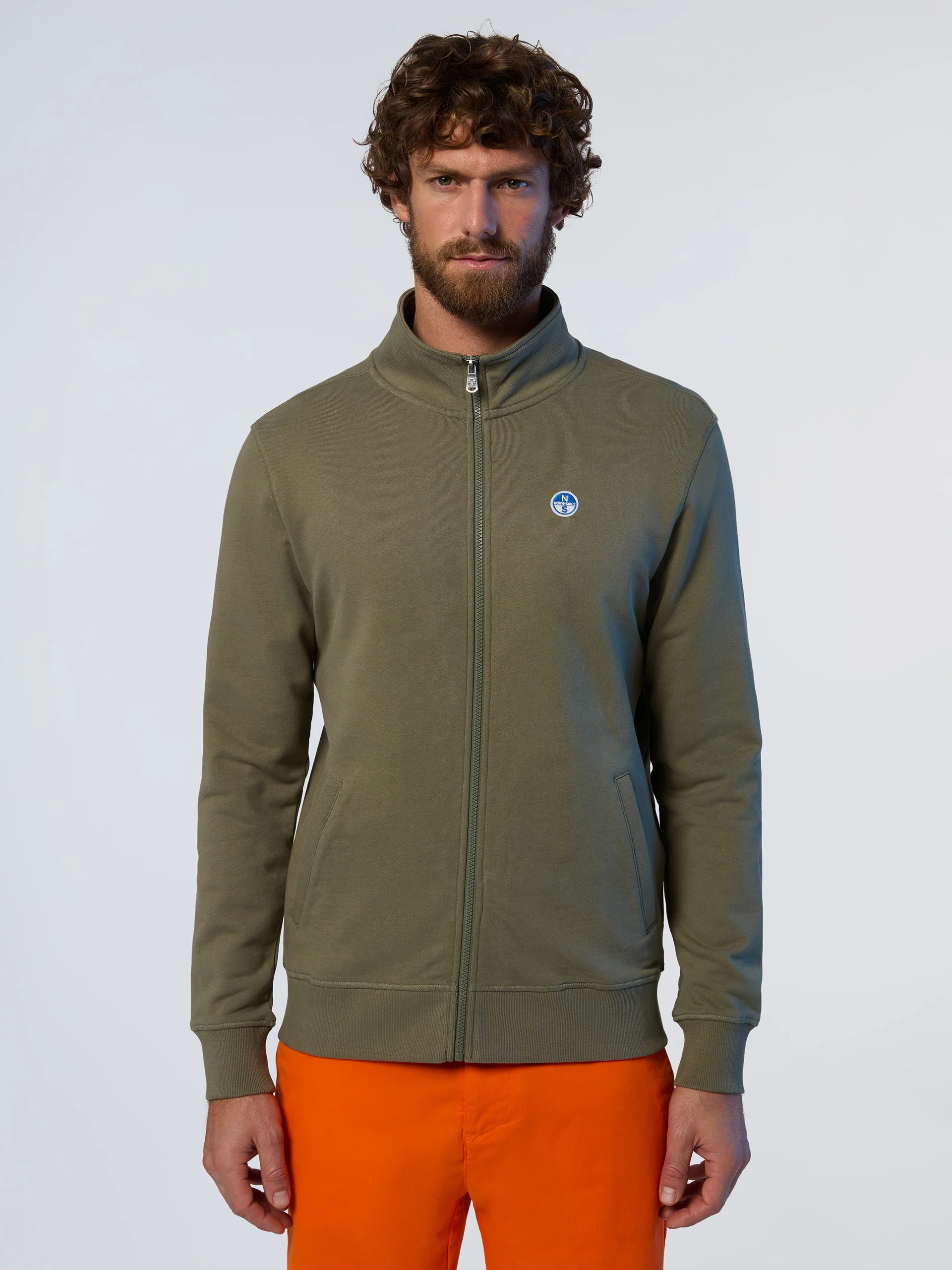 Full-zip sweatshirt with logo patch - Image 15