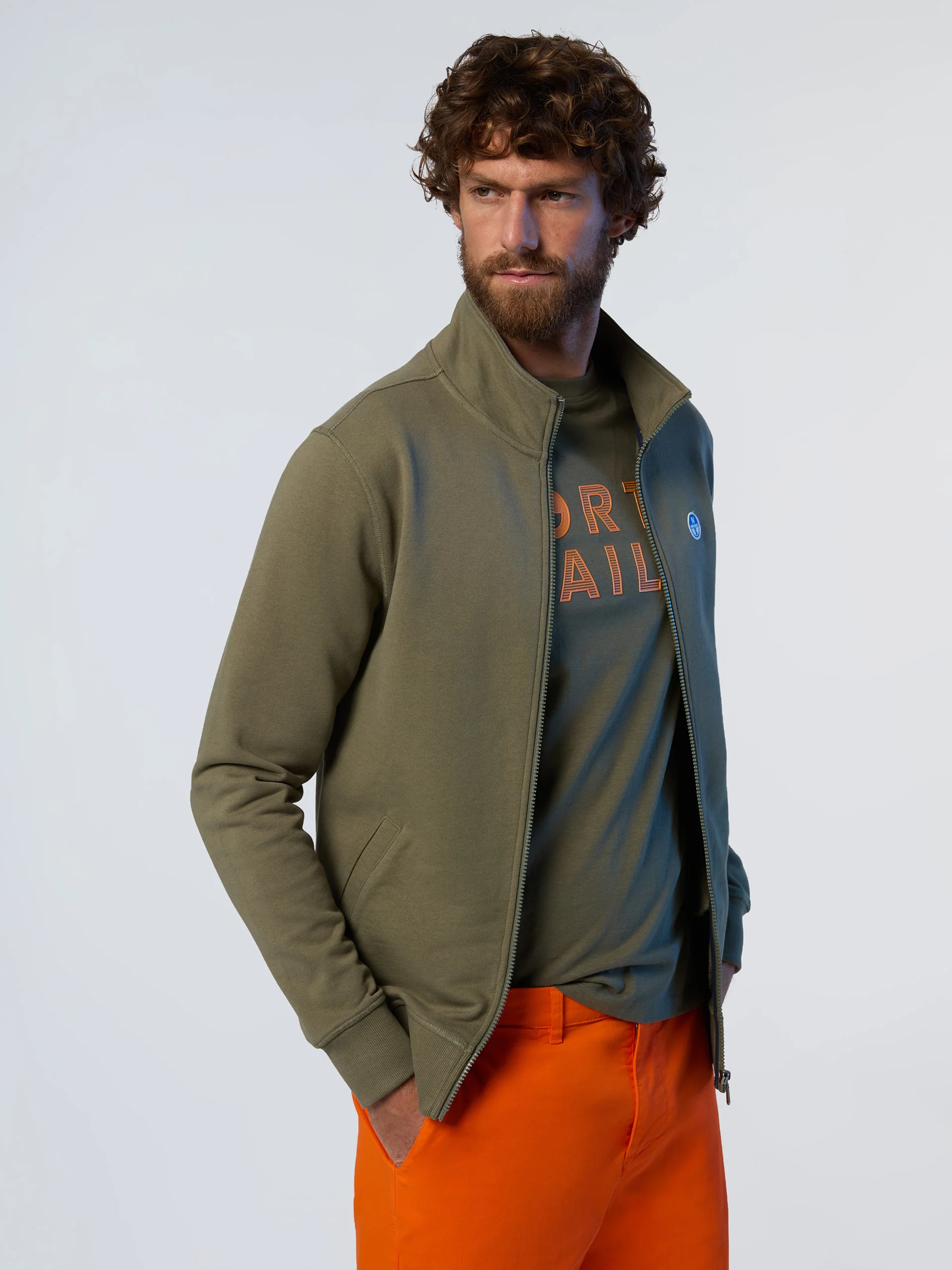 Full-zip sweatshirt with logo patch - Image 16