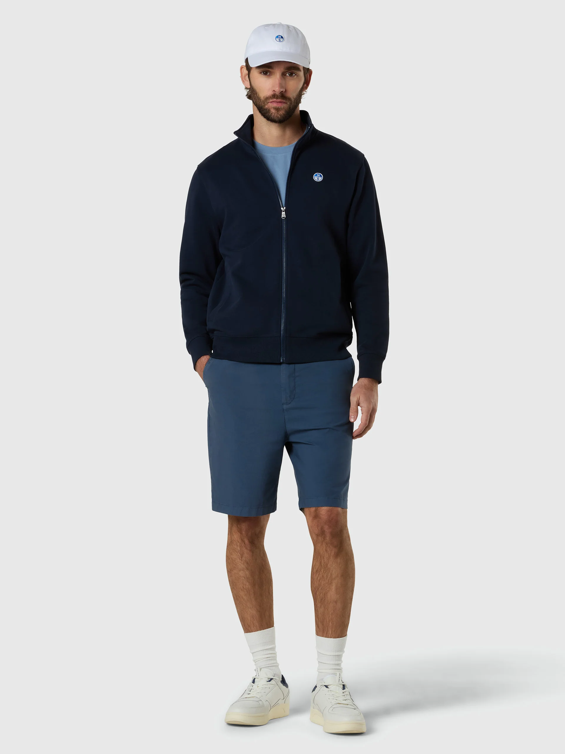 Full-zip sweatshirt with logo patch - Image 5