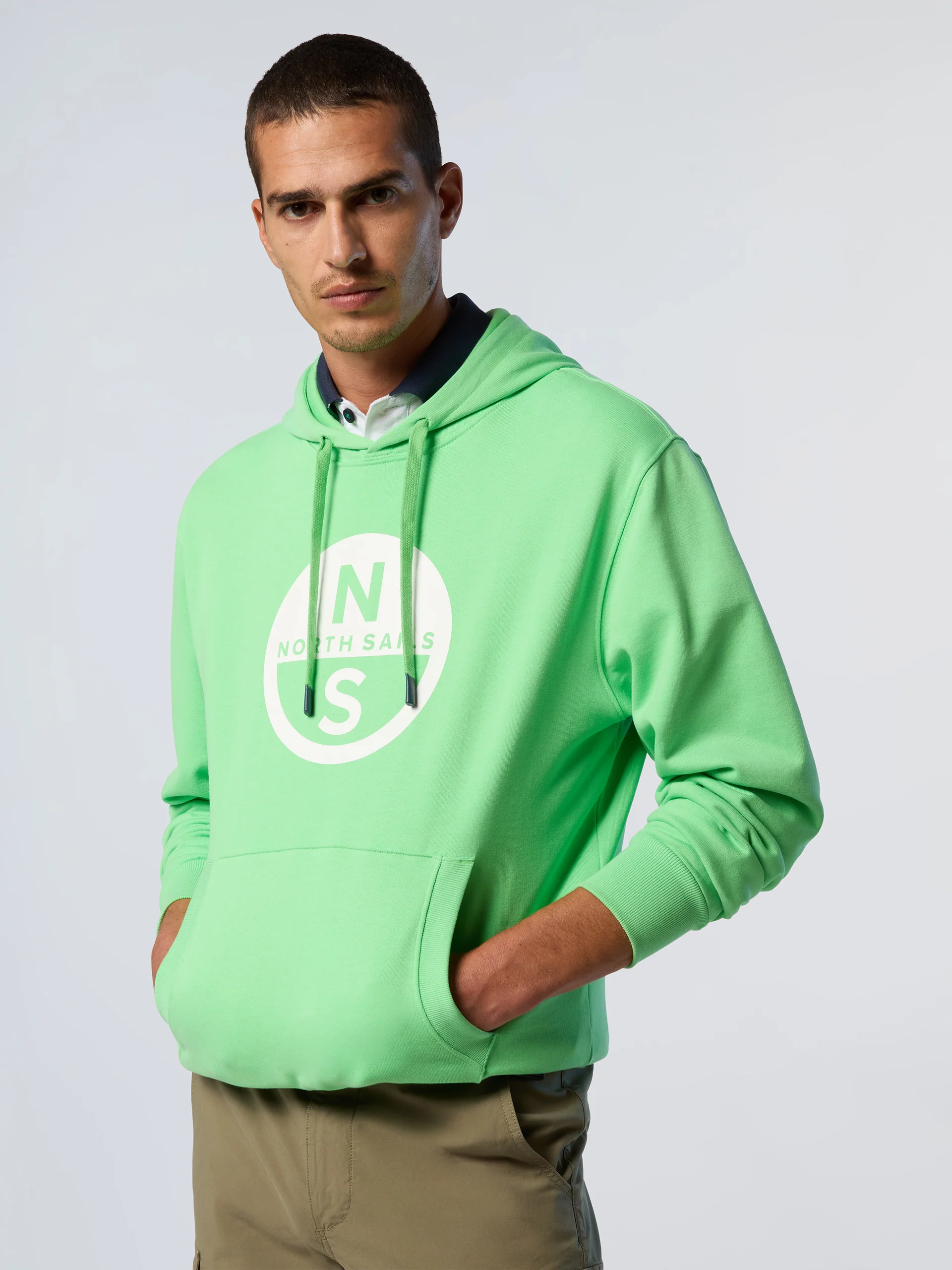 Hoodie with maxi logo print - Image 2