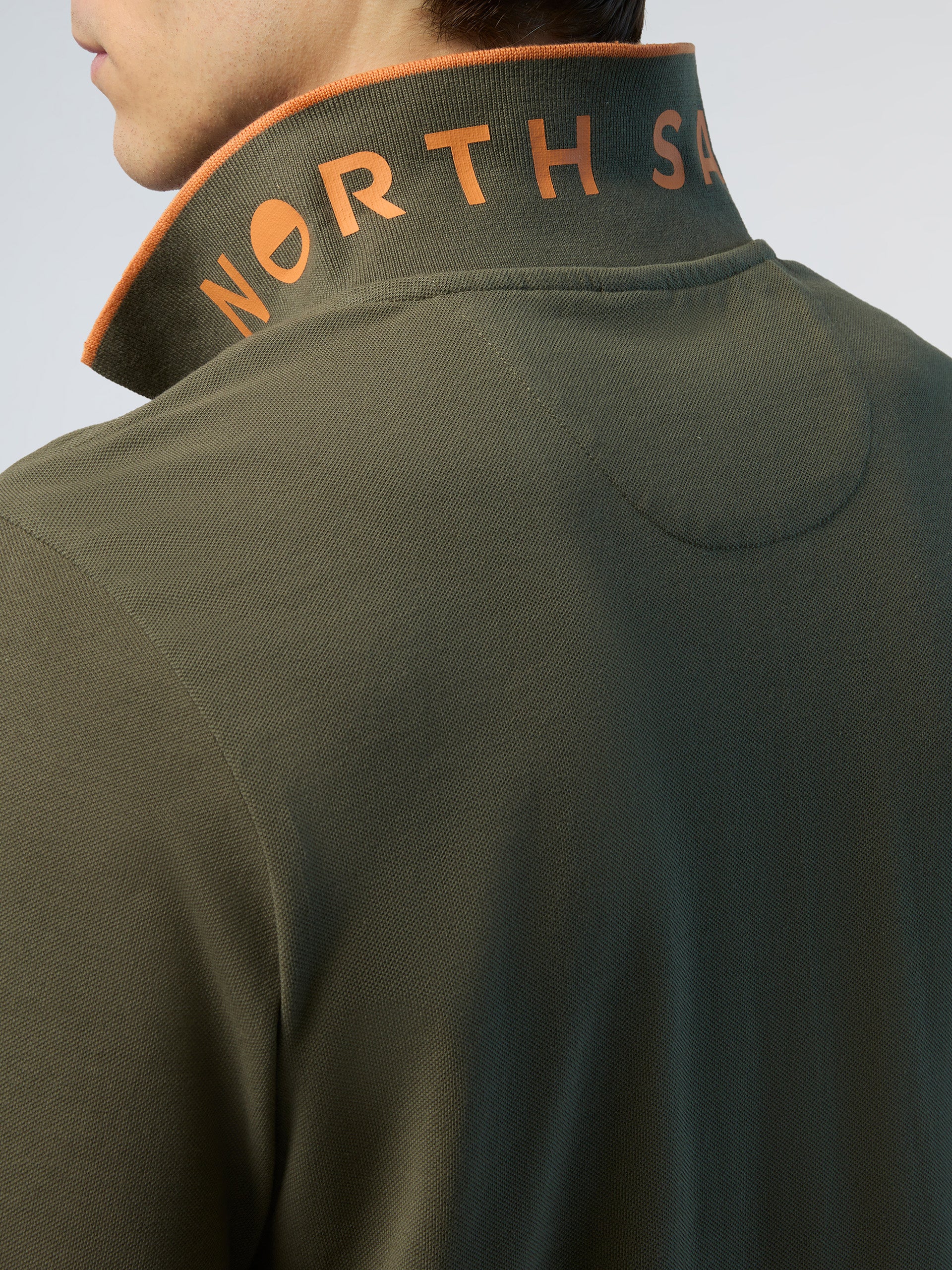 Long-sleeved polo shirt with logo collar - Image 29