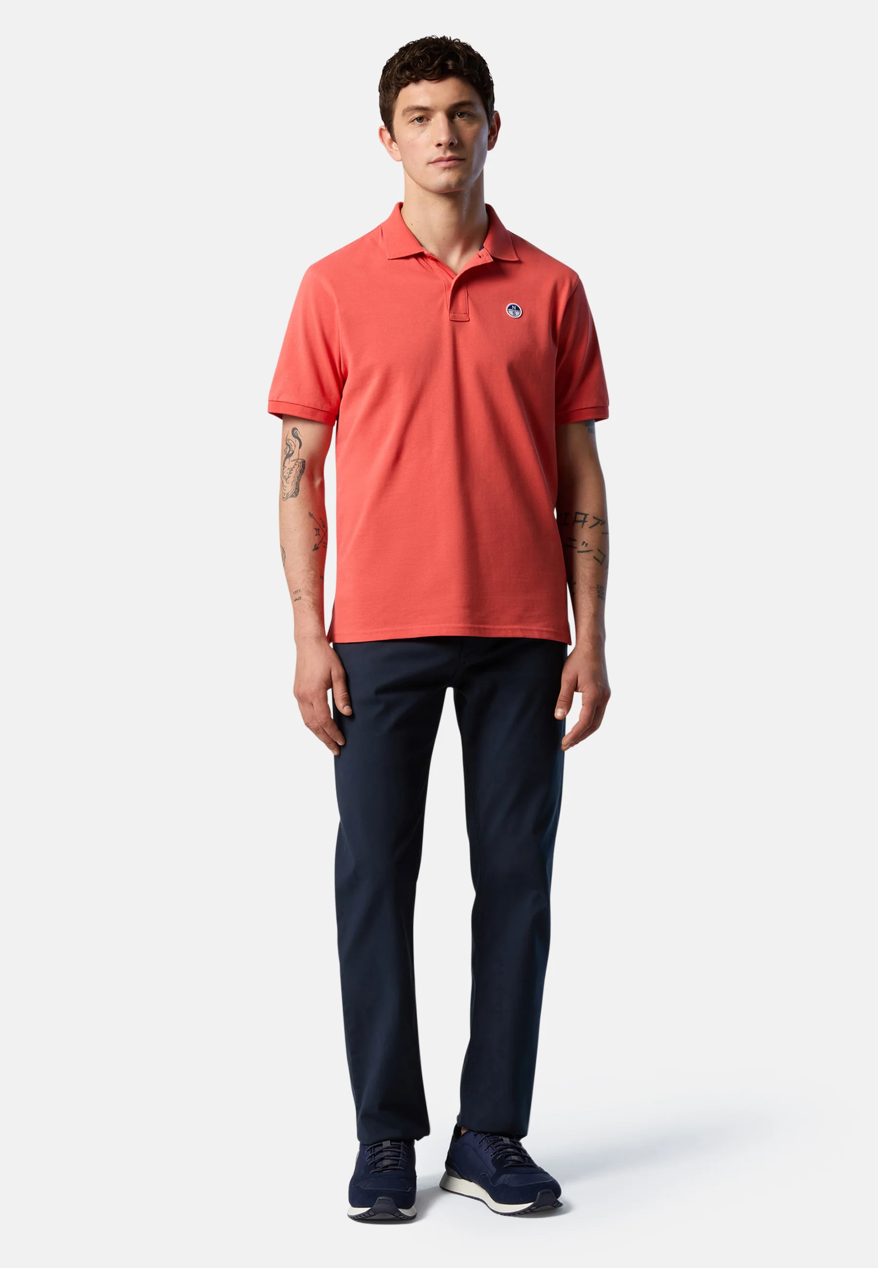 Polo shirt with logo patch - Image 3