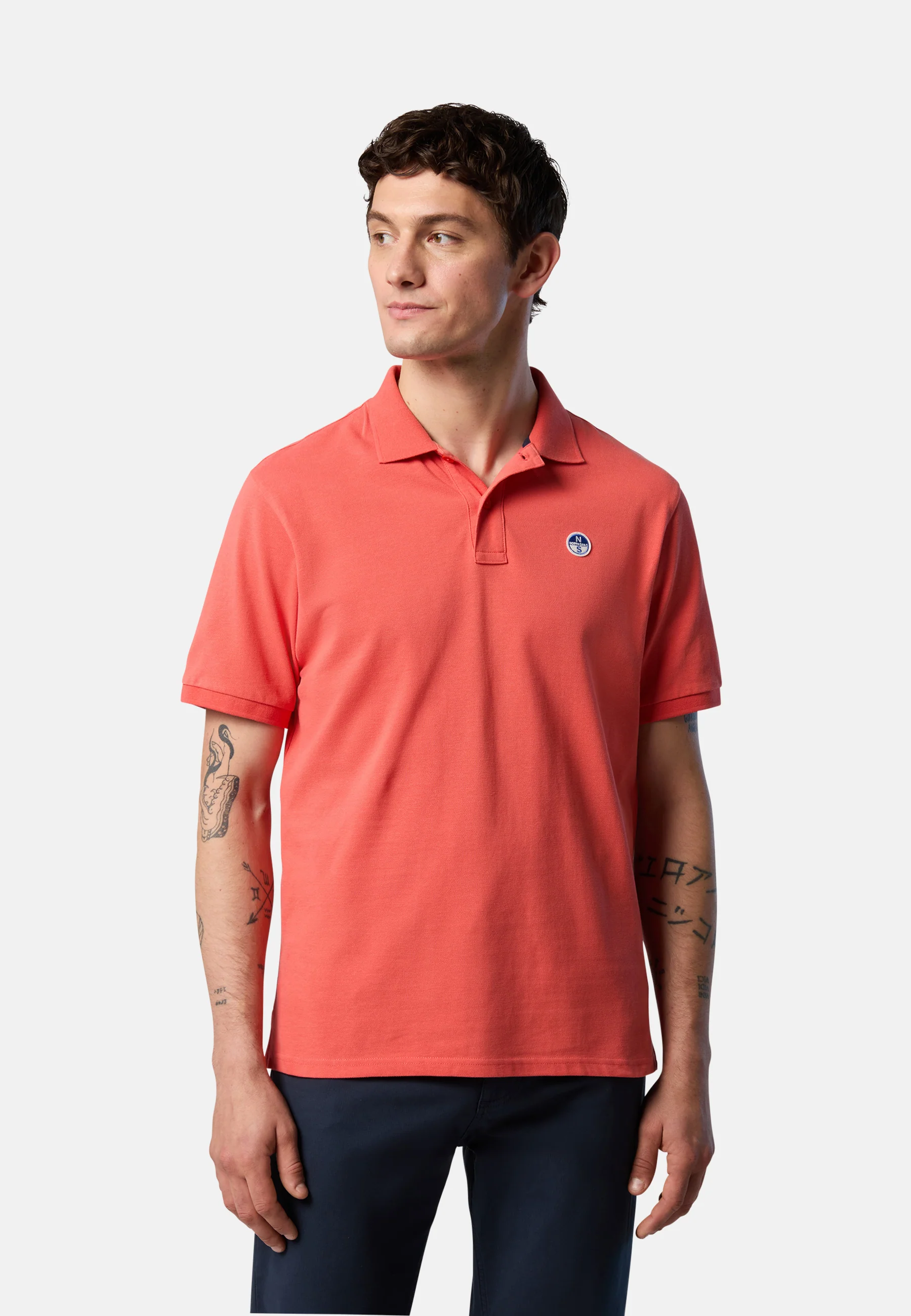 Polo shirt with logo patch - Image 6