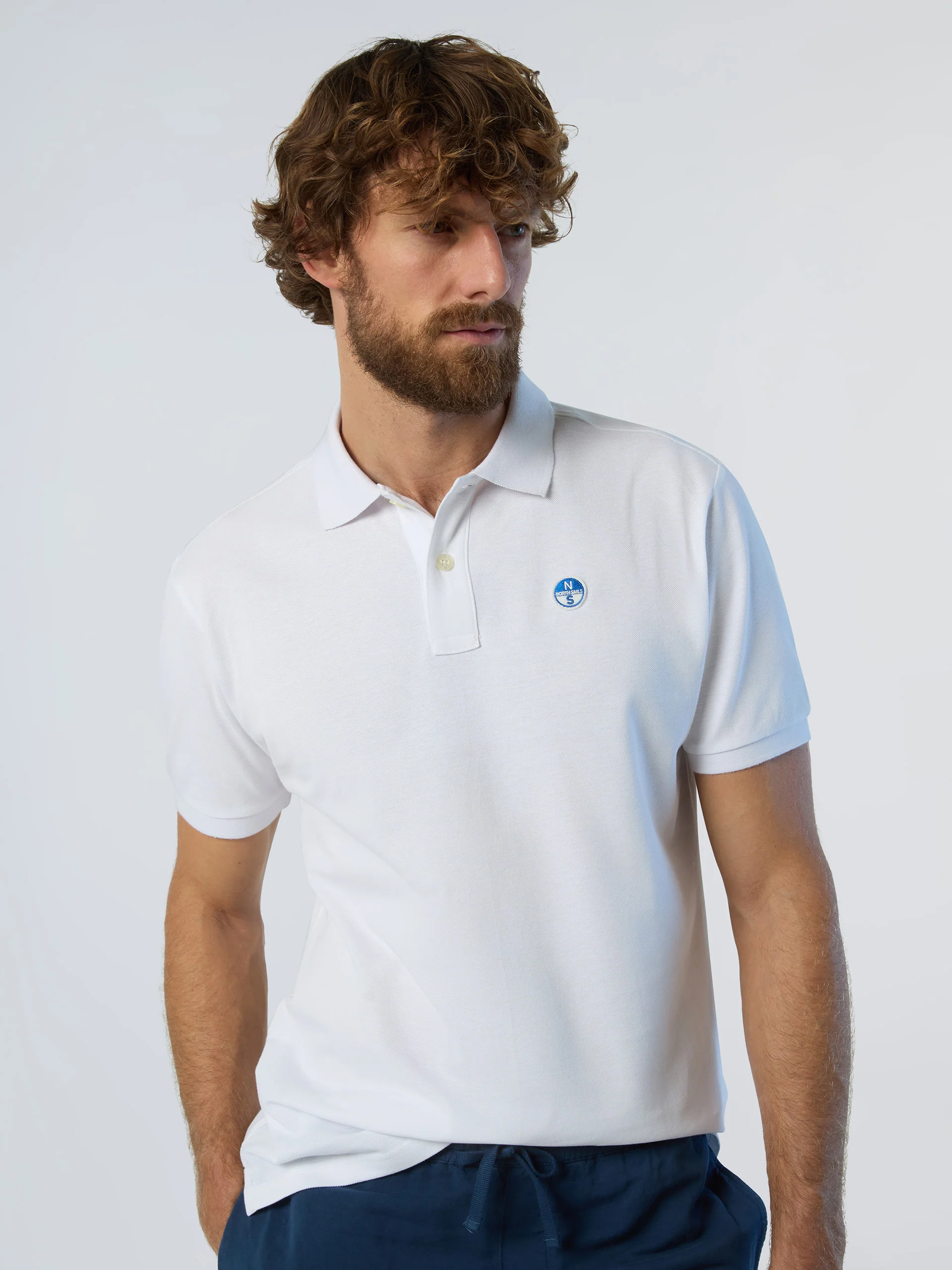 Polo shirt with logo patch - Image 2