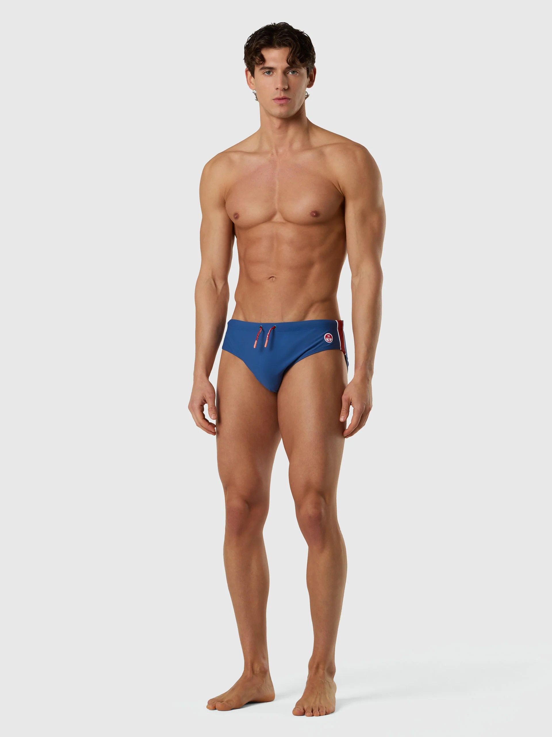 Swim briefs with side stripes - Image 11