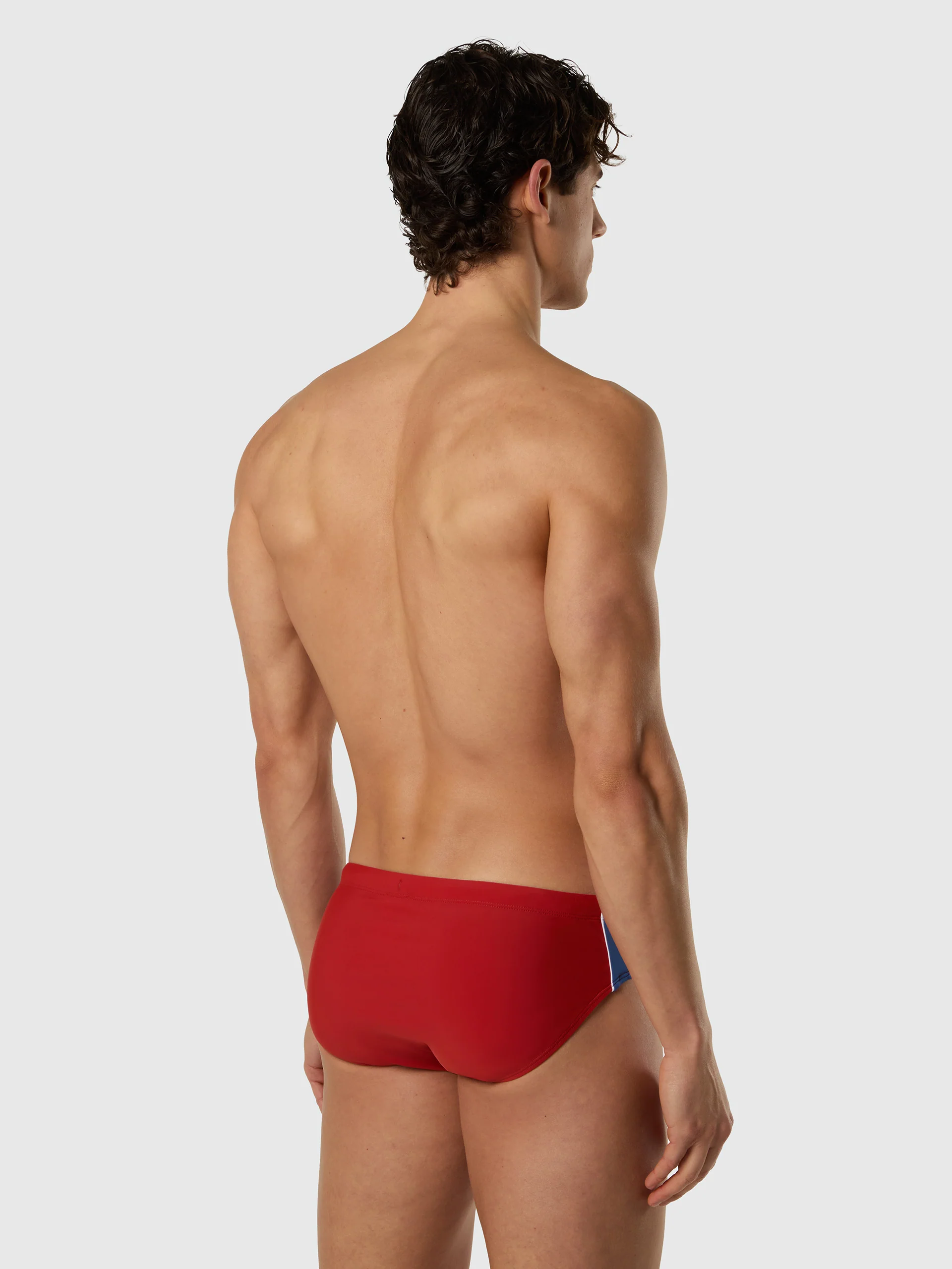 Swim briefs with side stripes - Image 4