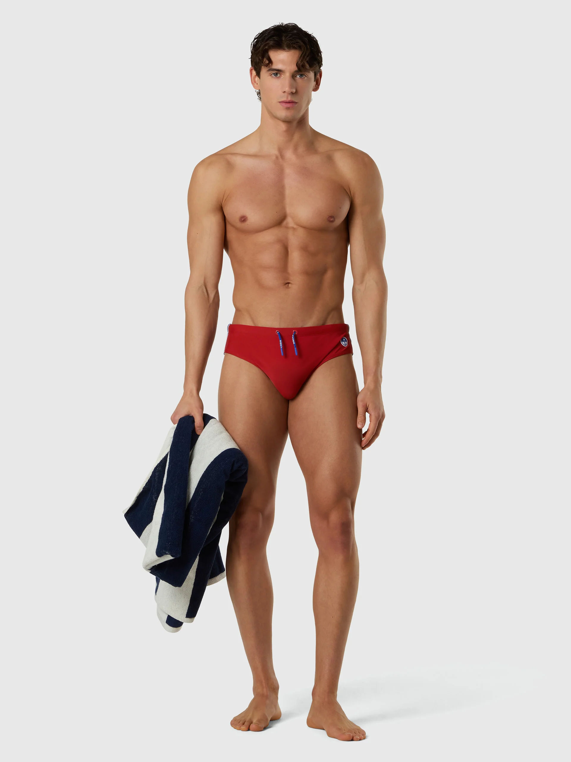 Swim briefs with side stripes - Image 5