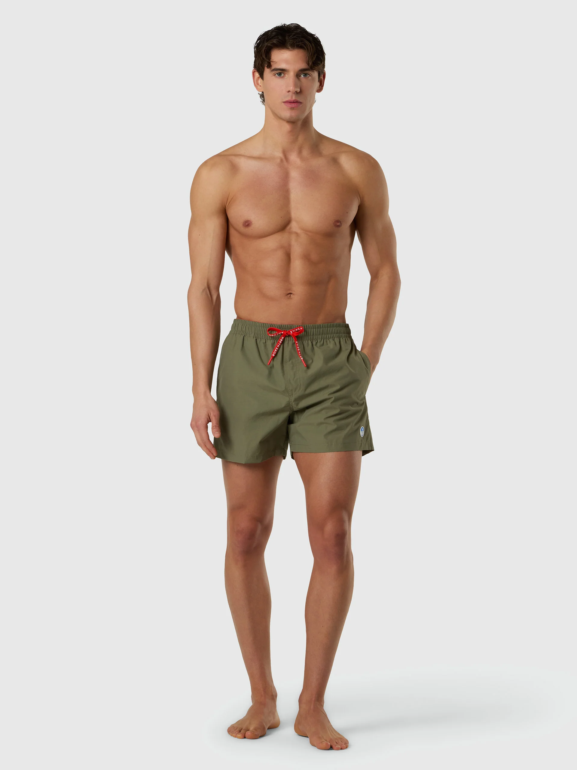 Swim shorts with logo patch - Image 12