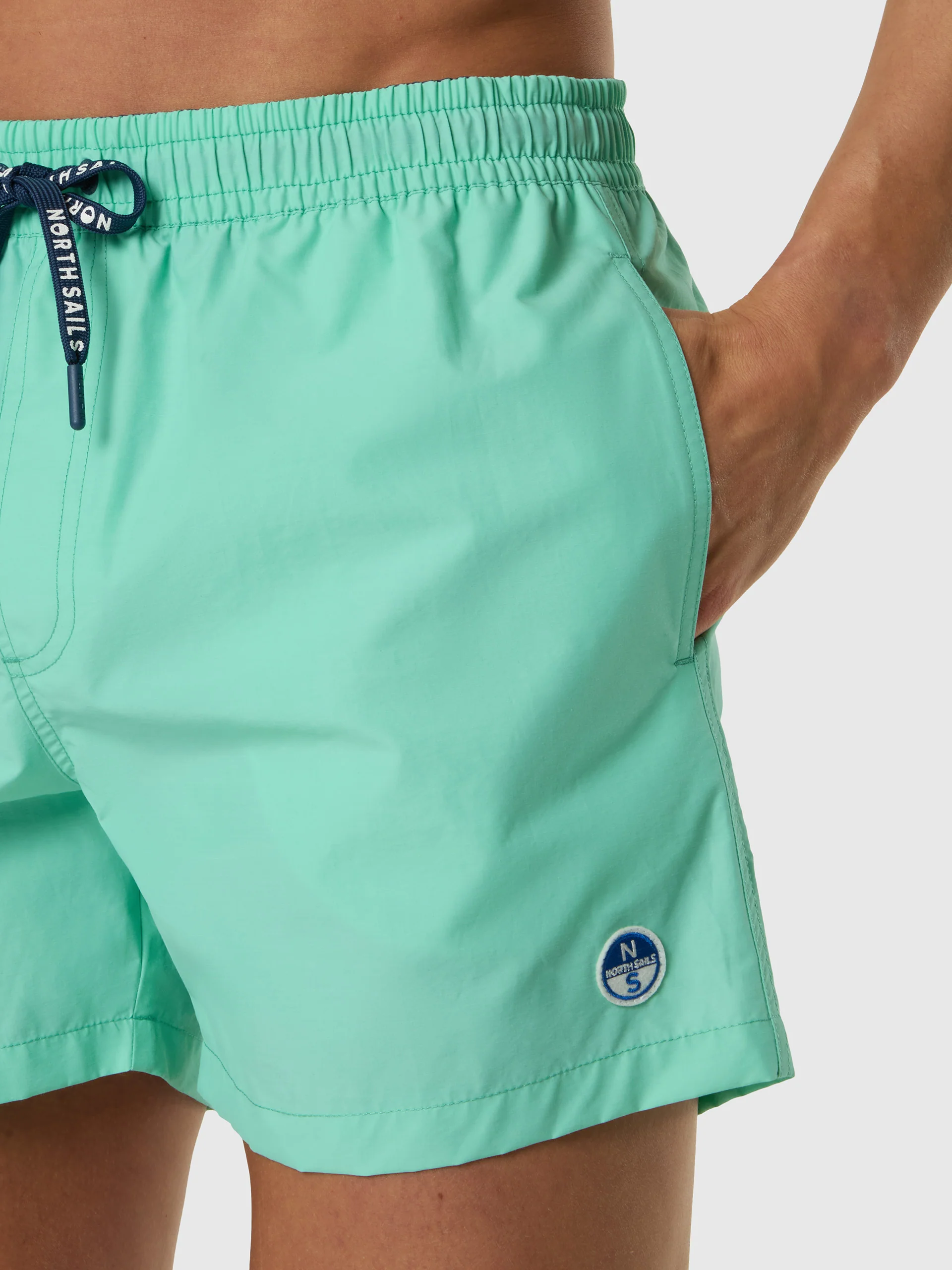 Swim shorts with logo patch - Image 20