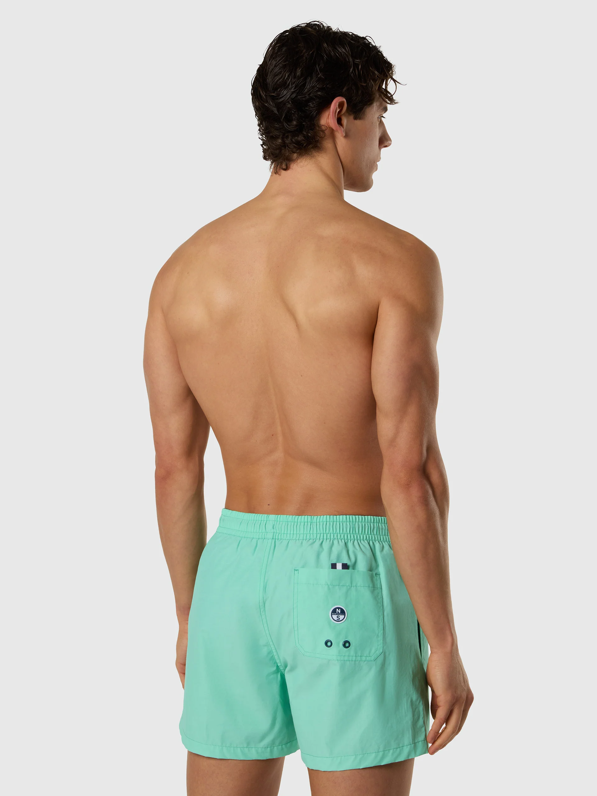Swim shorts with vertical print - Image 11