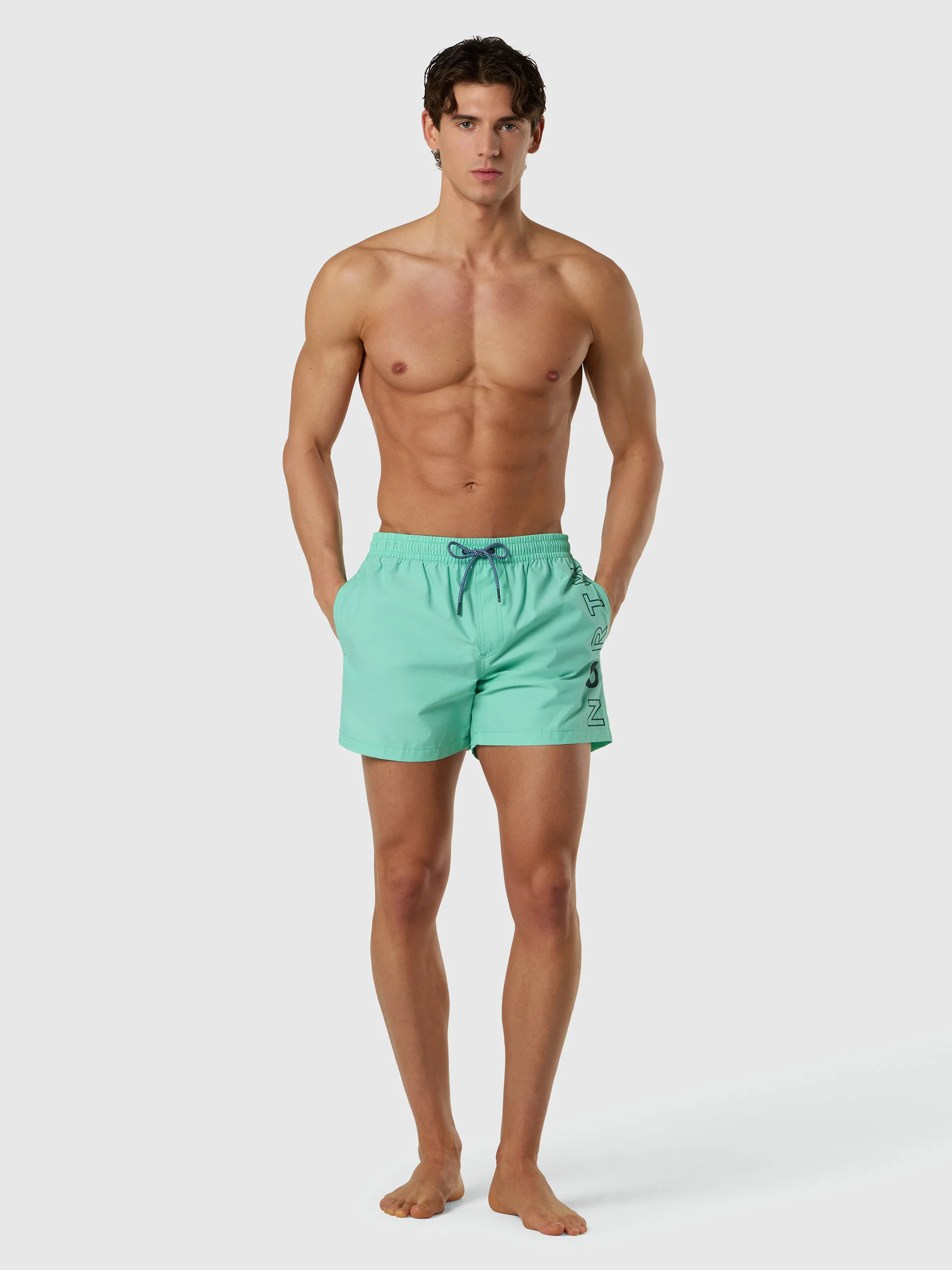 Swim shorts with vertical print - Image 12