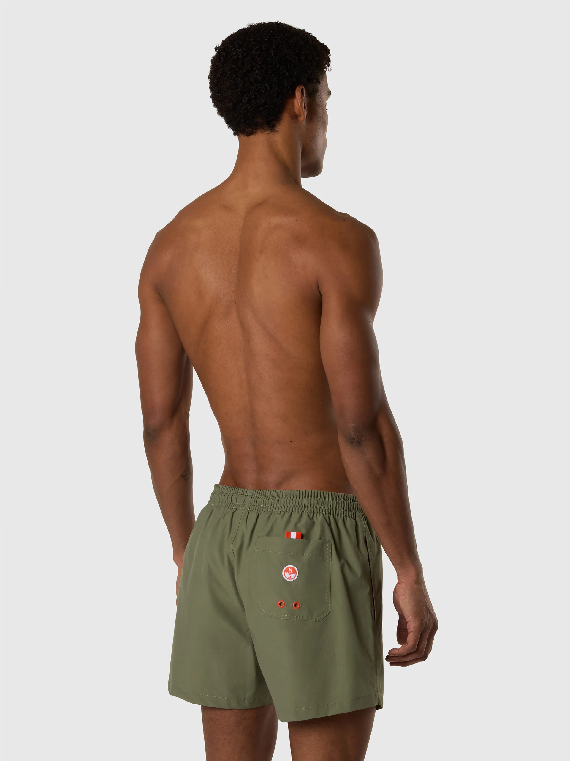 Swim shorts with vertical print - Image 4