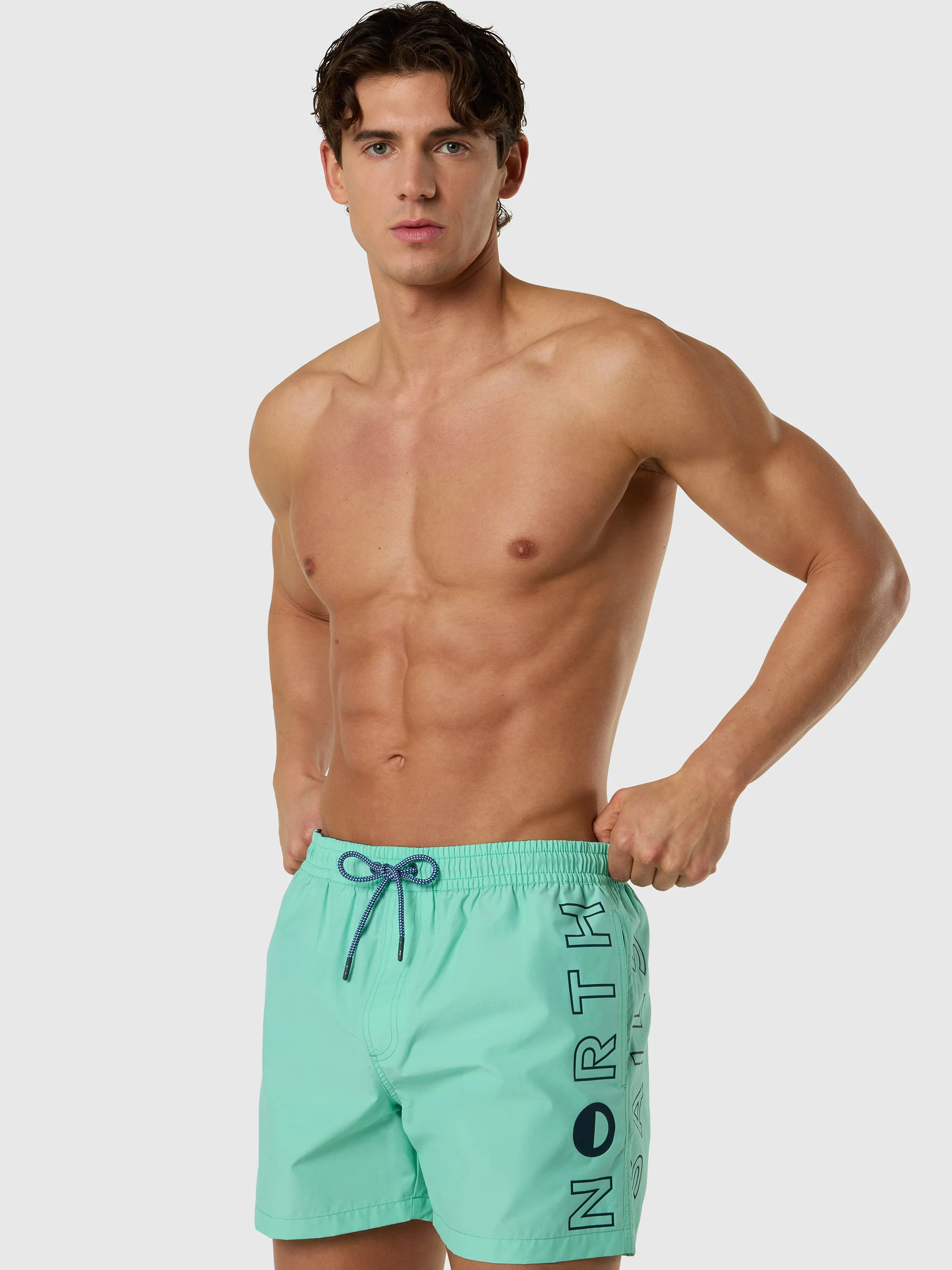 Swim shorts with vertical print - Image 9