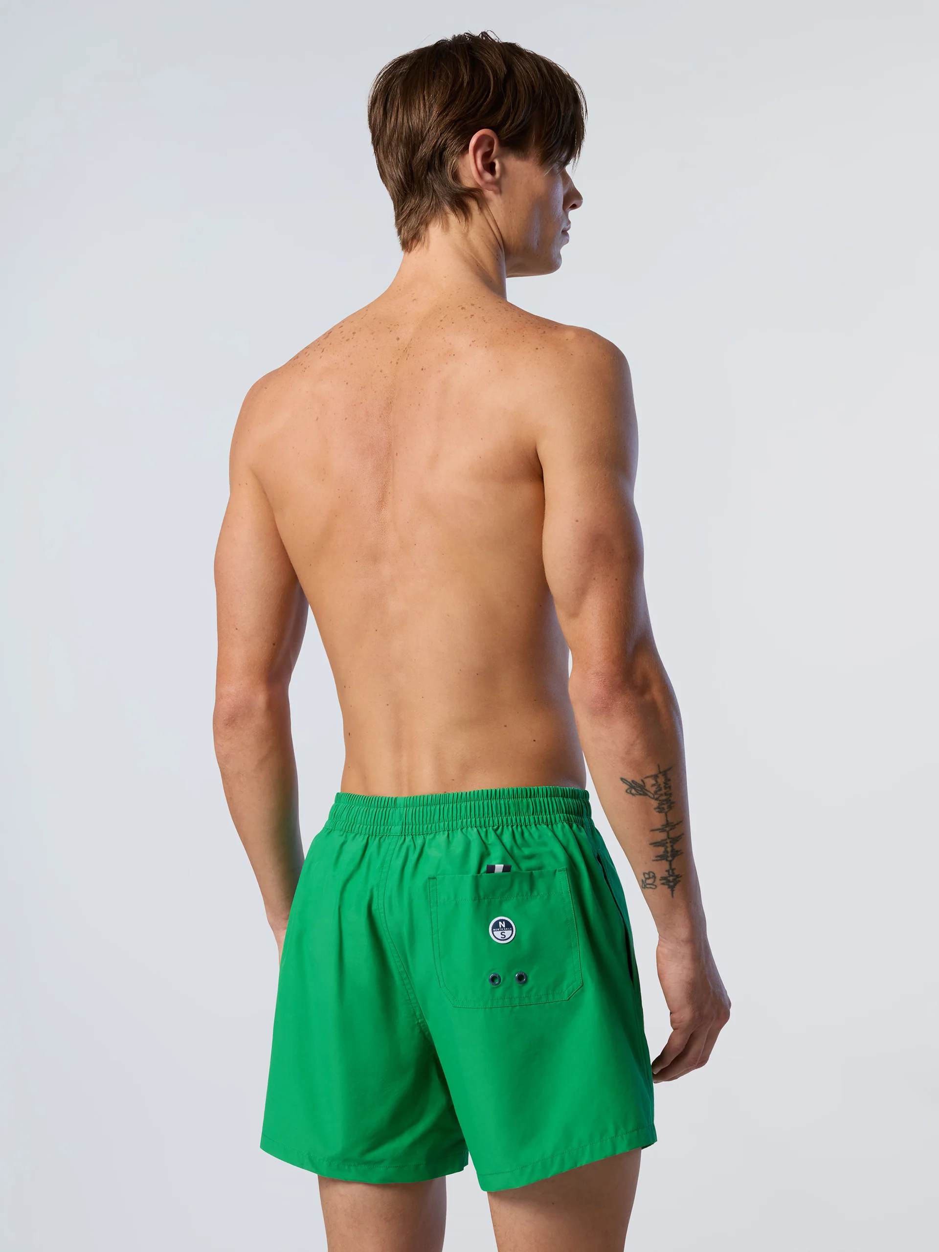 Swim shorts with vertical print - Image 11