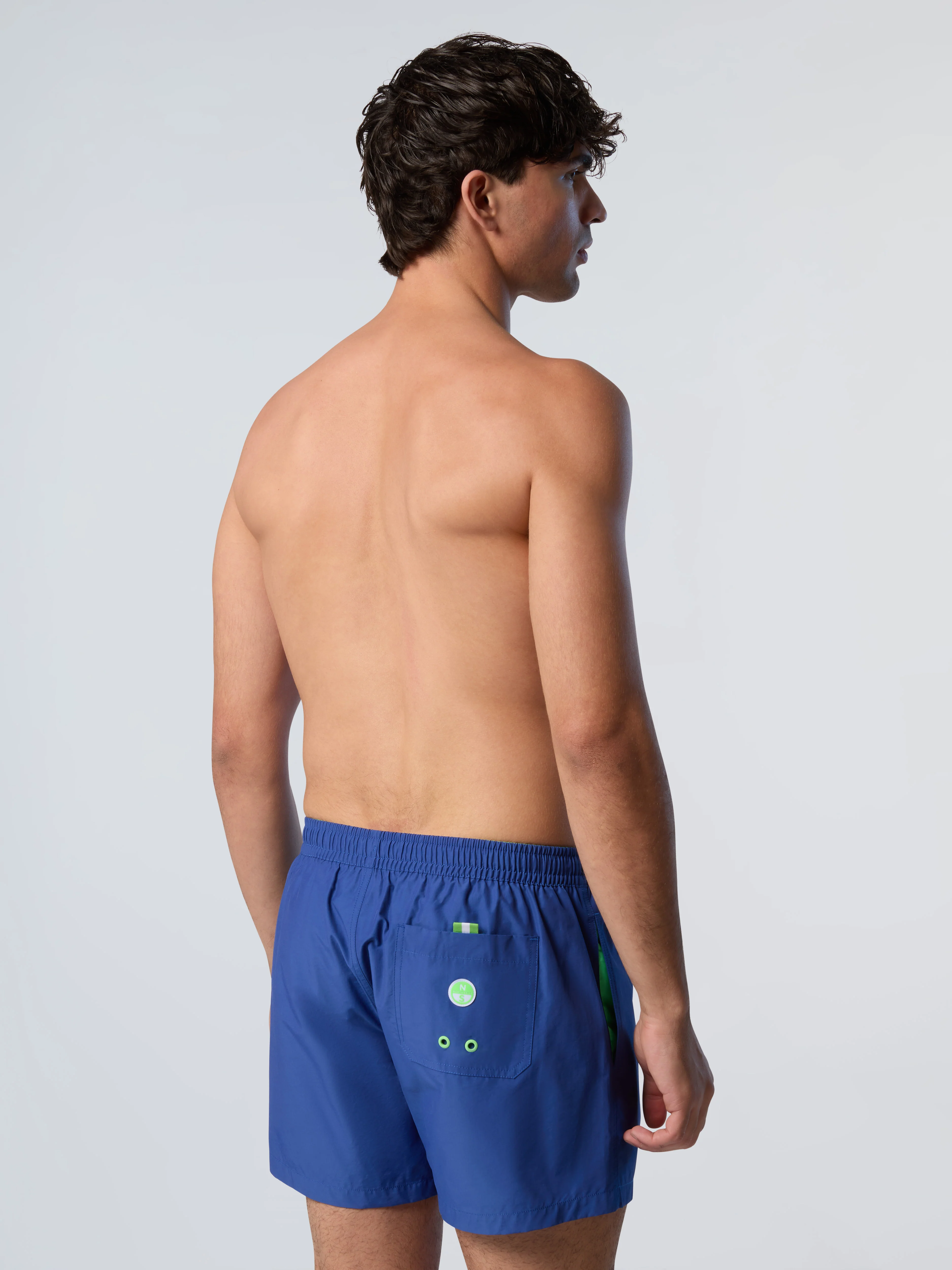 Swim shorts with vertical print - Image 17