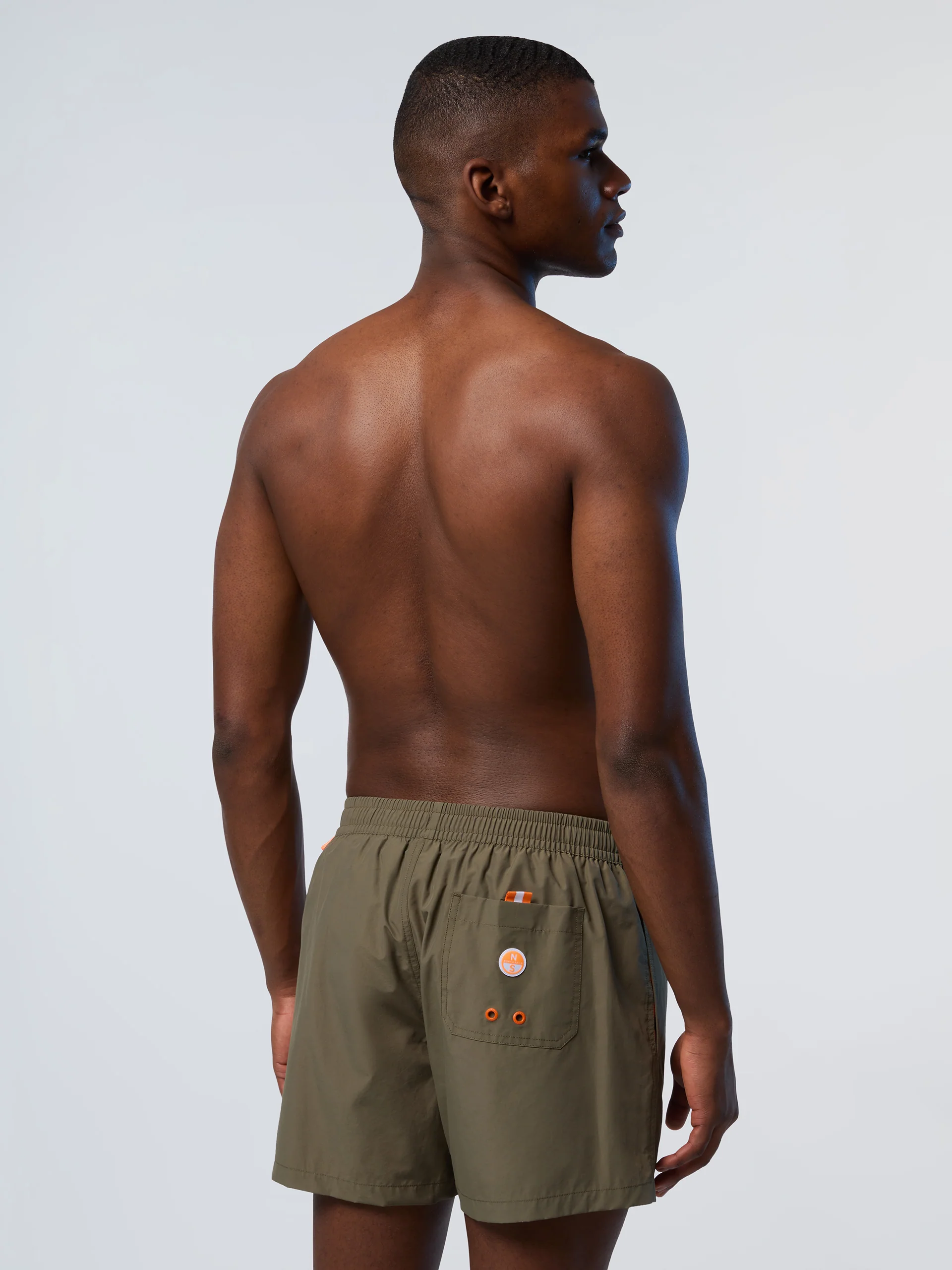 Swim shorts with vertical print - Image 4