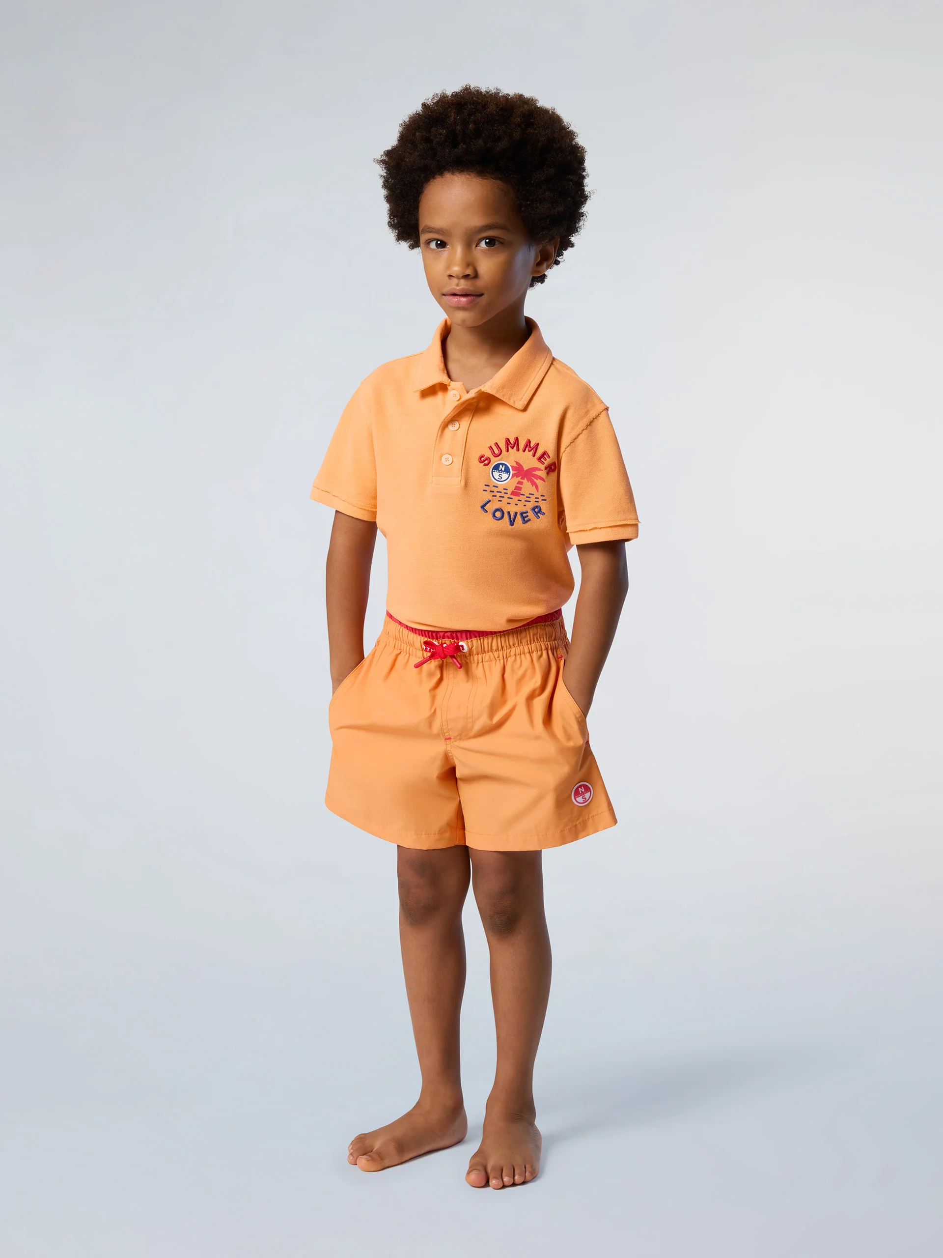 Swim shorts with contrast pocket - Image 18