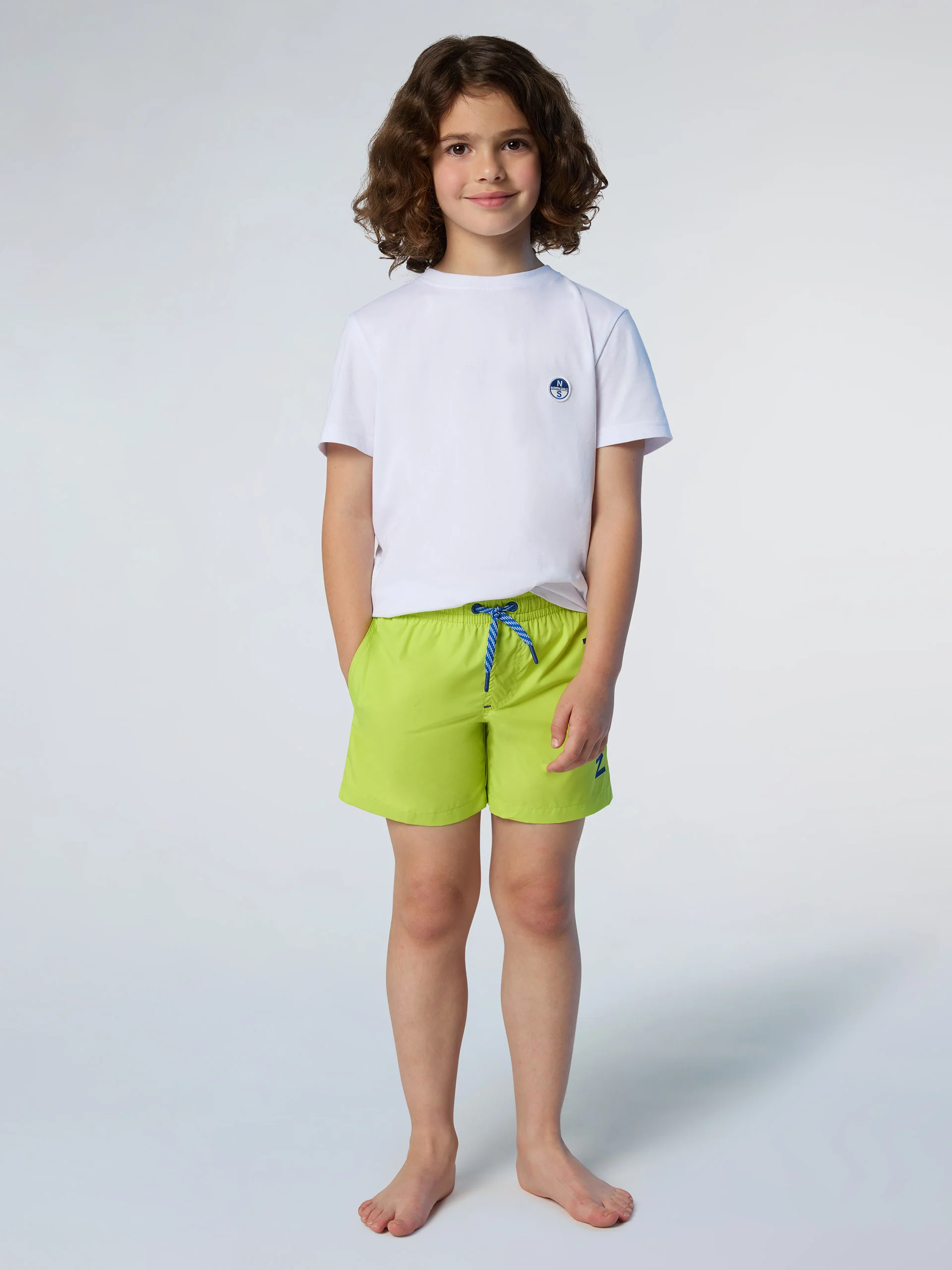 Swim shorts with vertical print - Image 12