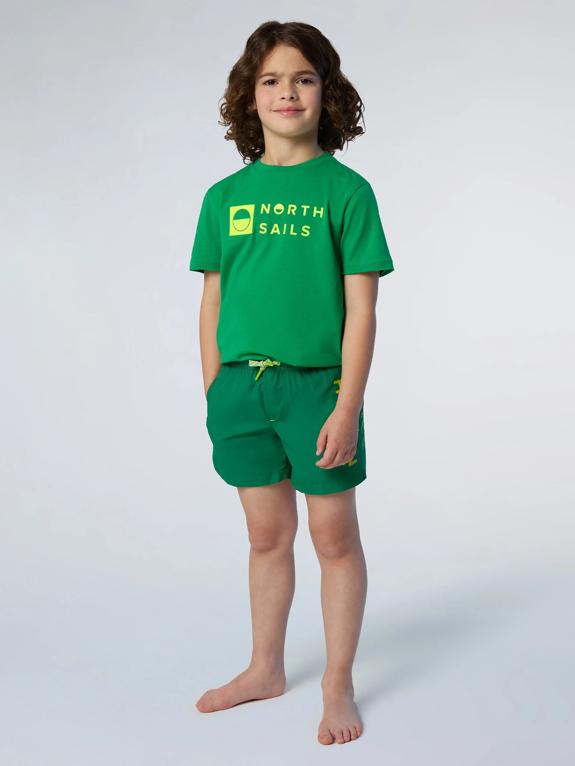 Swim shorts with vertical print - Image 5