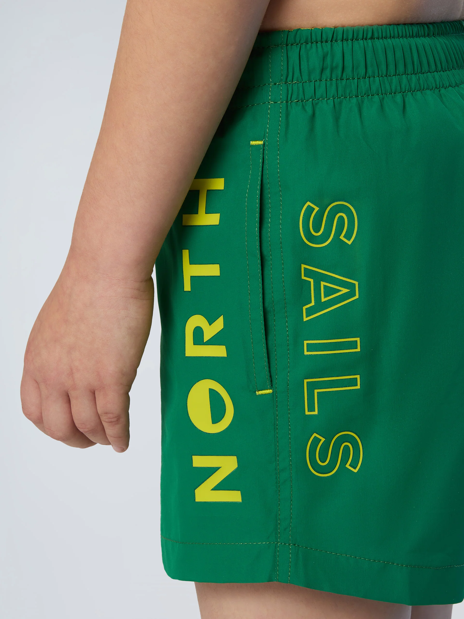 Swim shorts with vertical print - Image 6