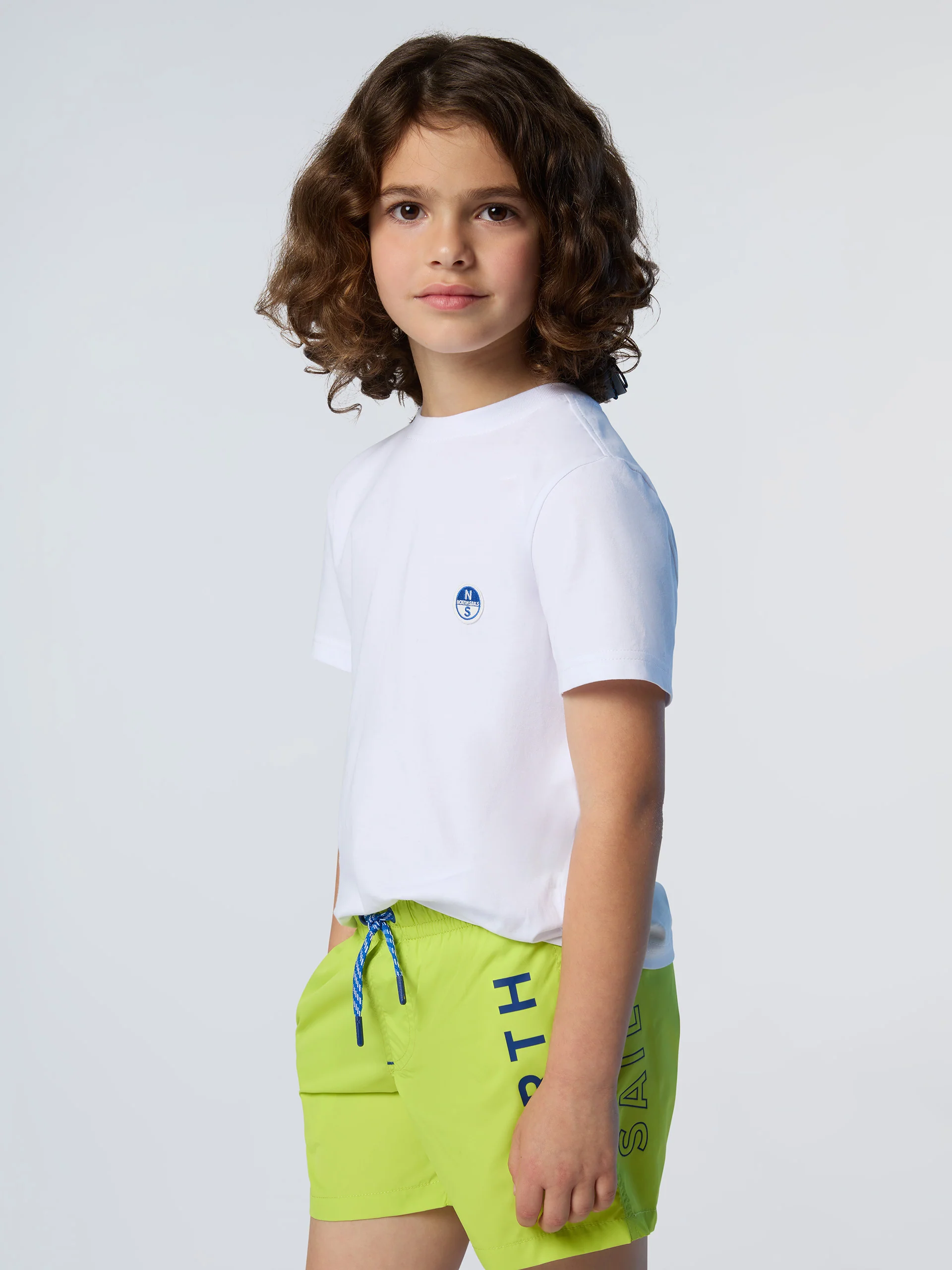 Swim shorts with vertical print - Image 9