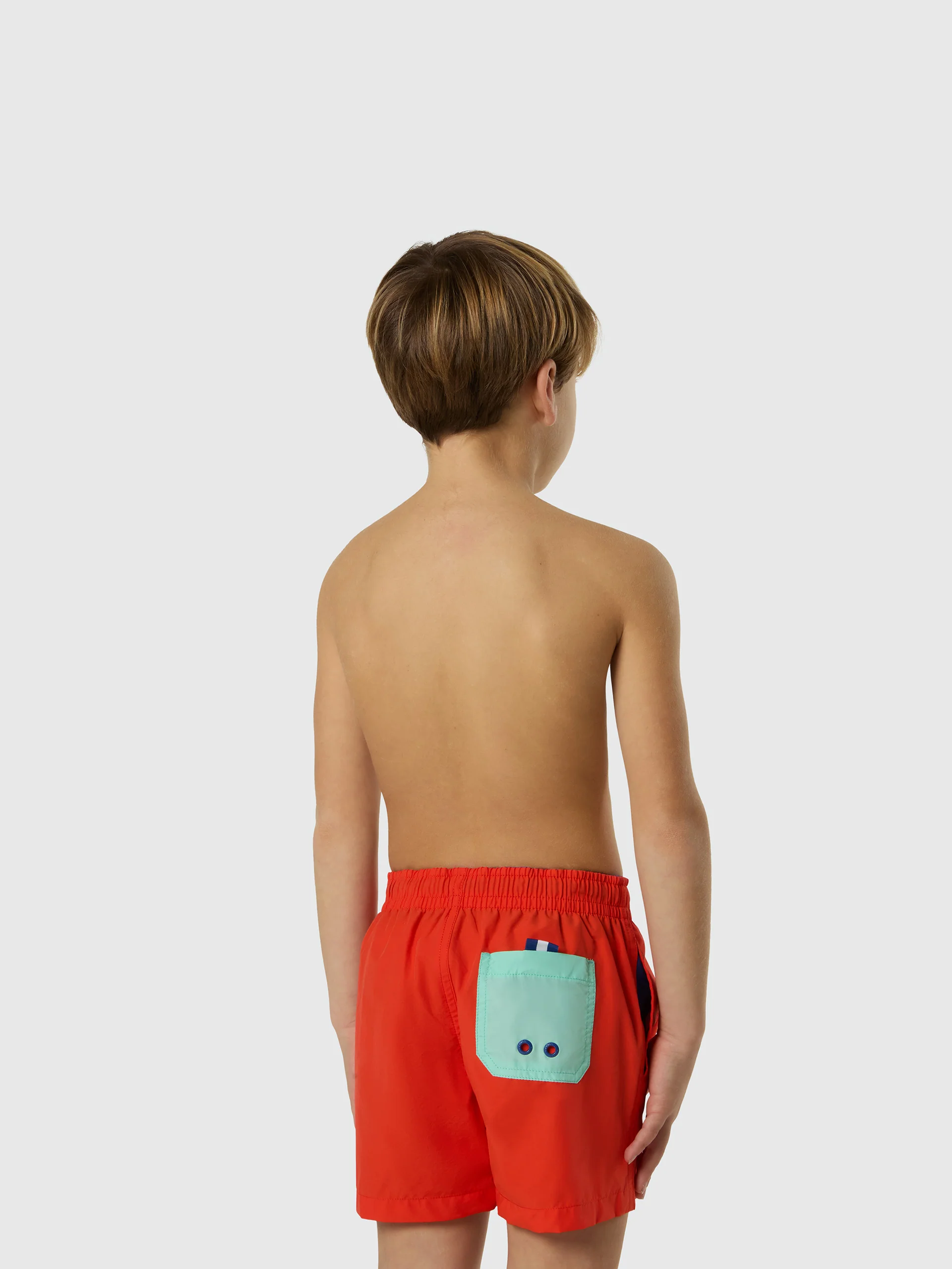 Swim shorts with contrast pocket - Image 11