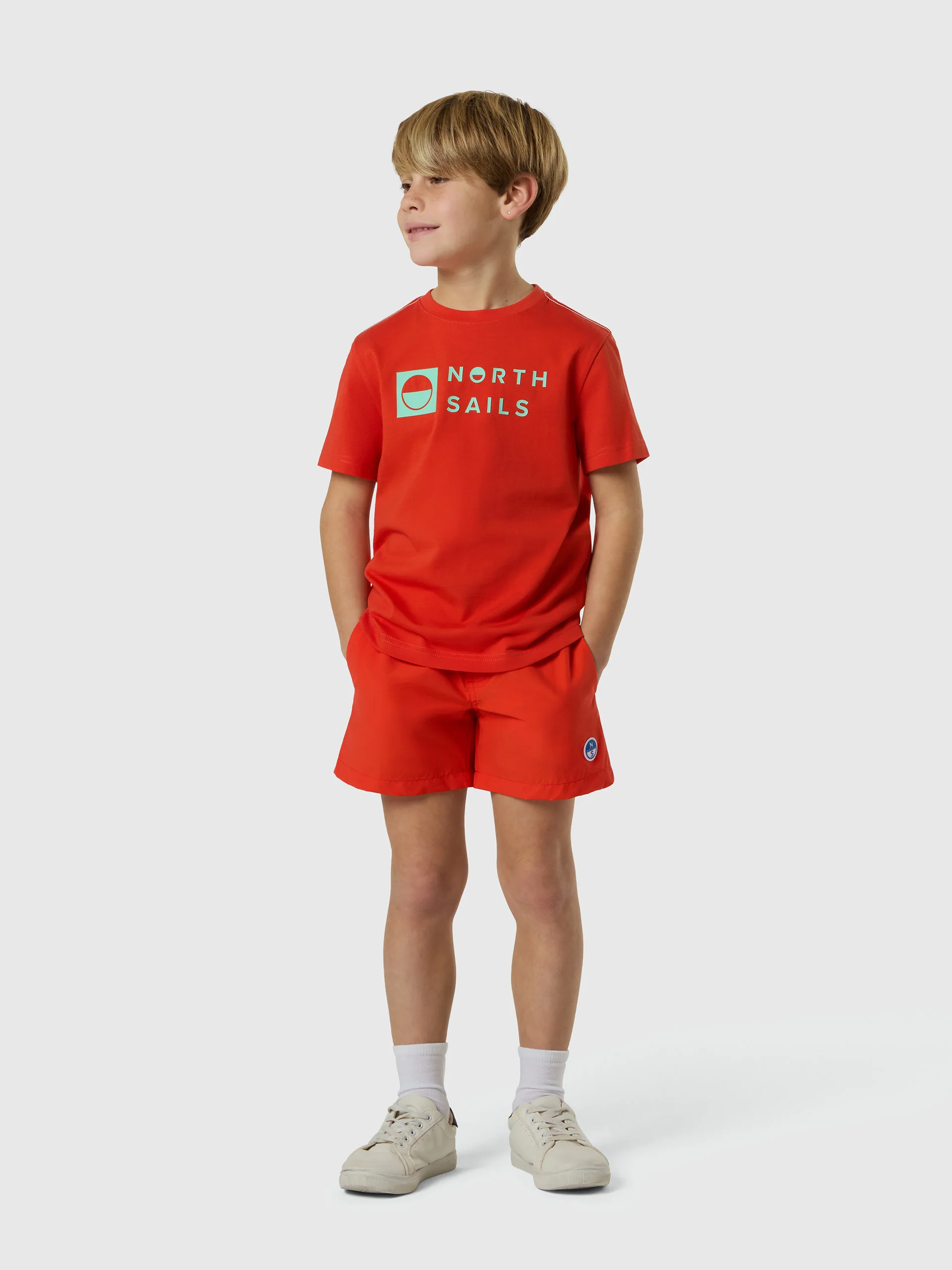 Swim shorts with contrast pocket - Image 12