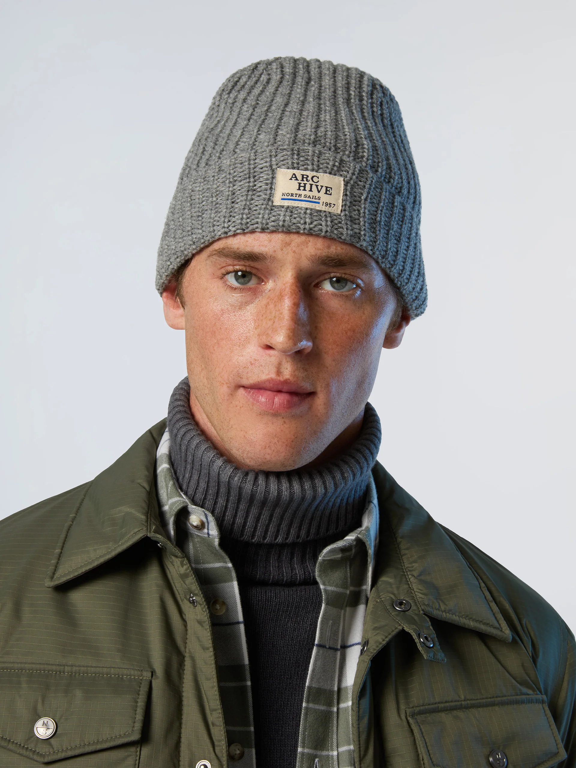 Archival fisherman's knit beanie - Image 3