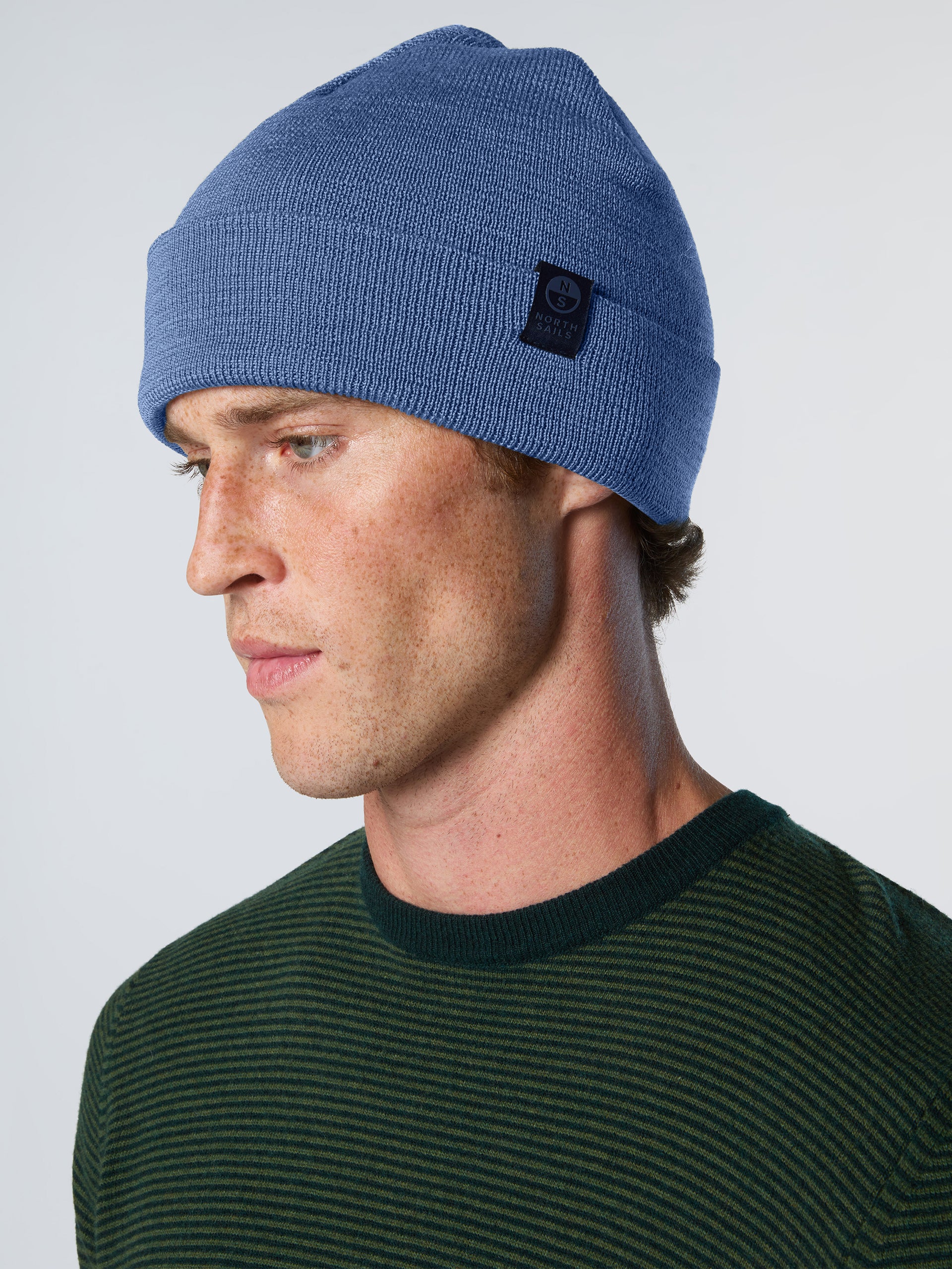 Fine-knit beanie with turn-up - Image 12