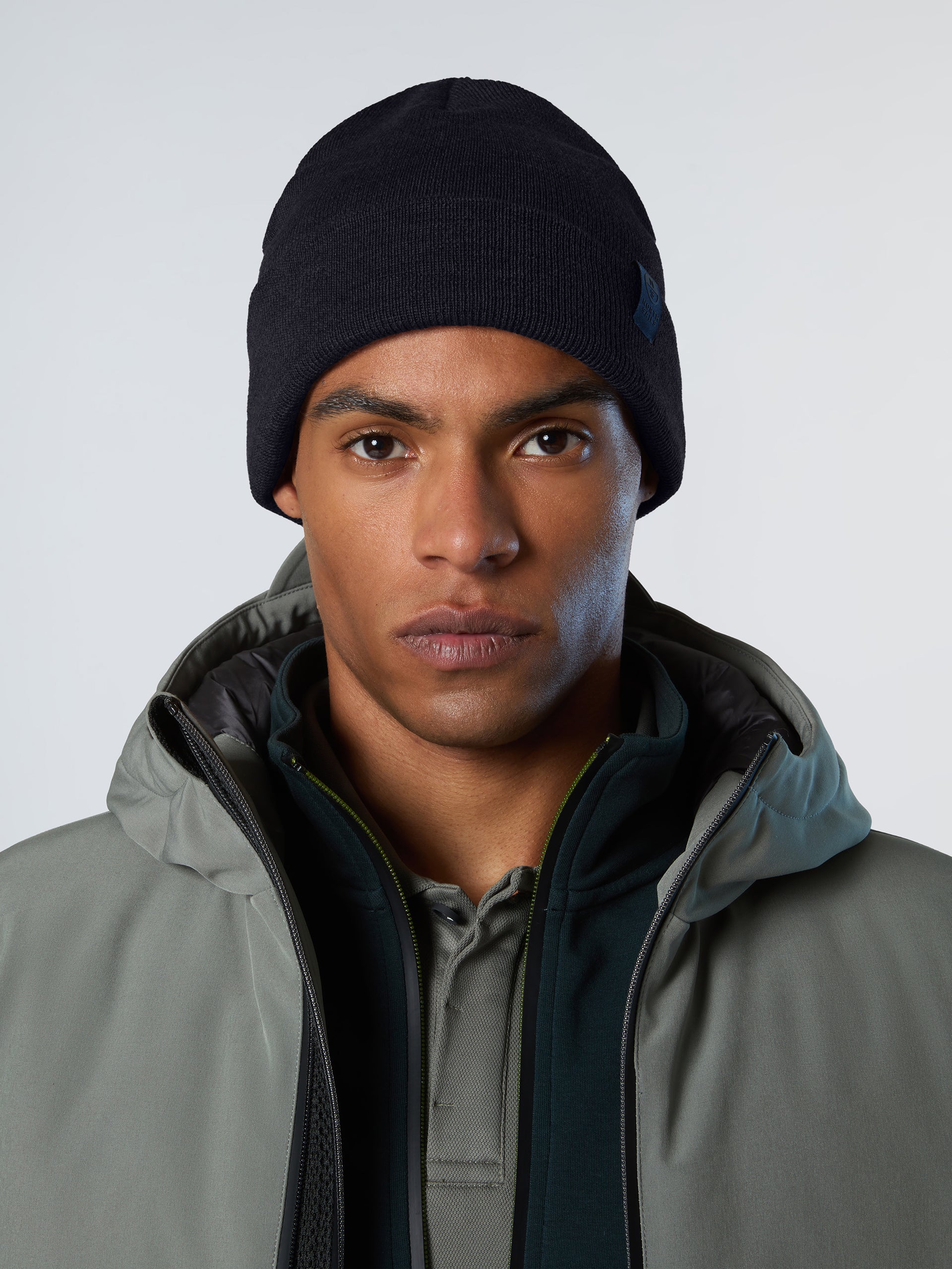 Fine-knit beanie with turn-up - Image 15