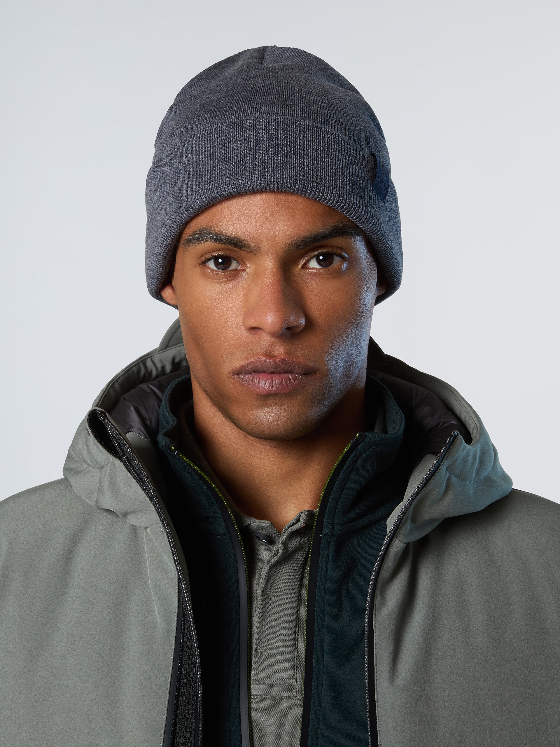 Fine-knit beanie with turn-up - Image 6