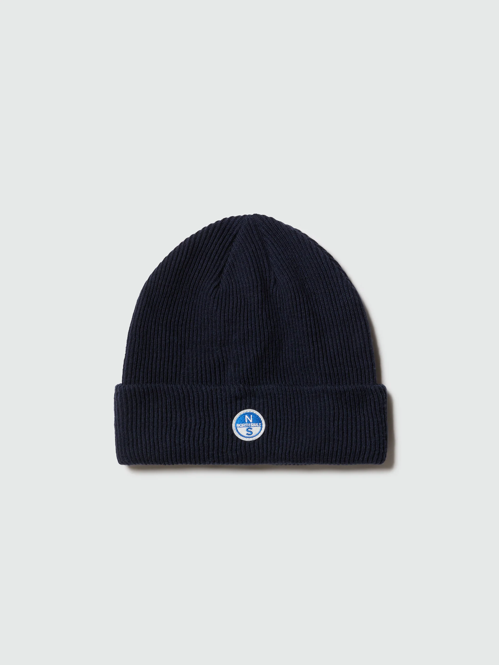 Micro-rib beanie with logo patch - Image 4