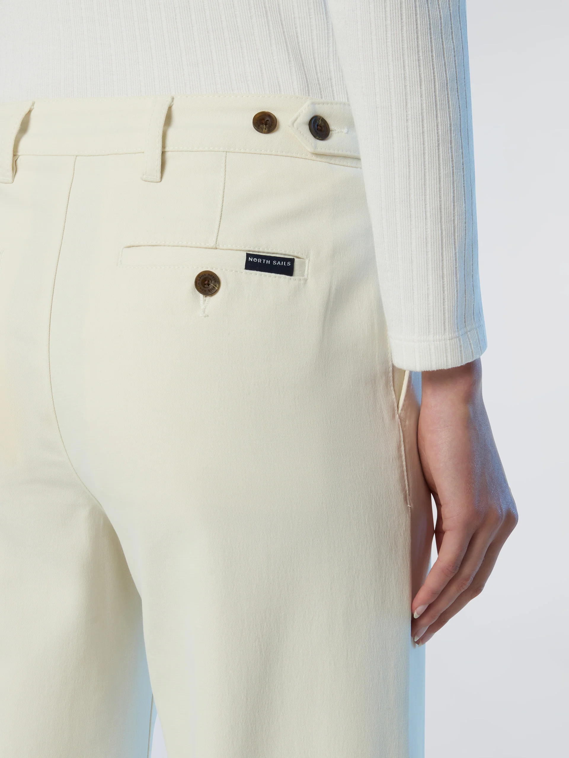 Wide-leg twill pants - Image 5