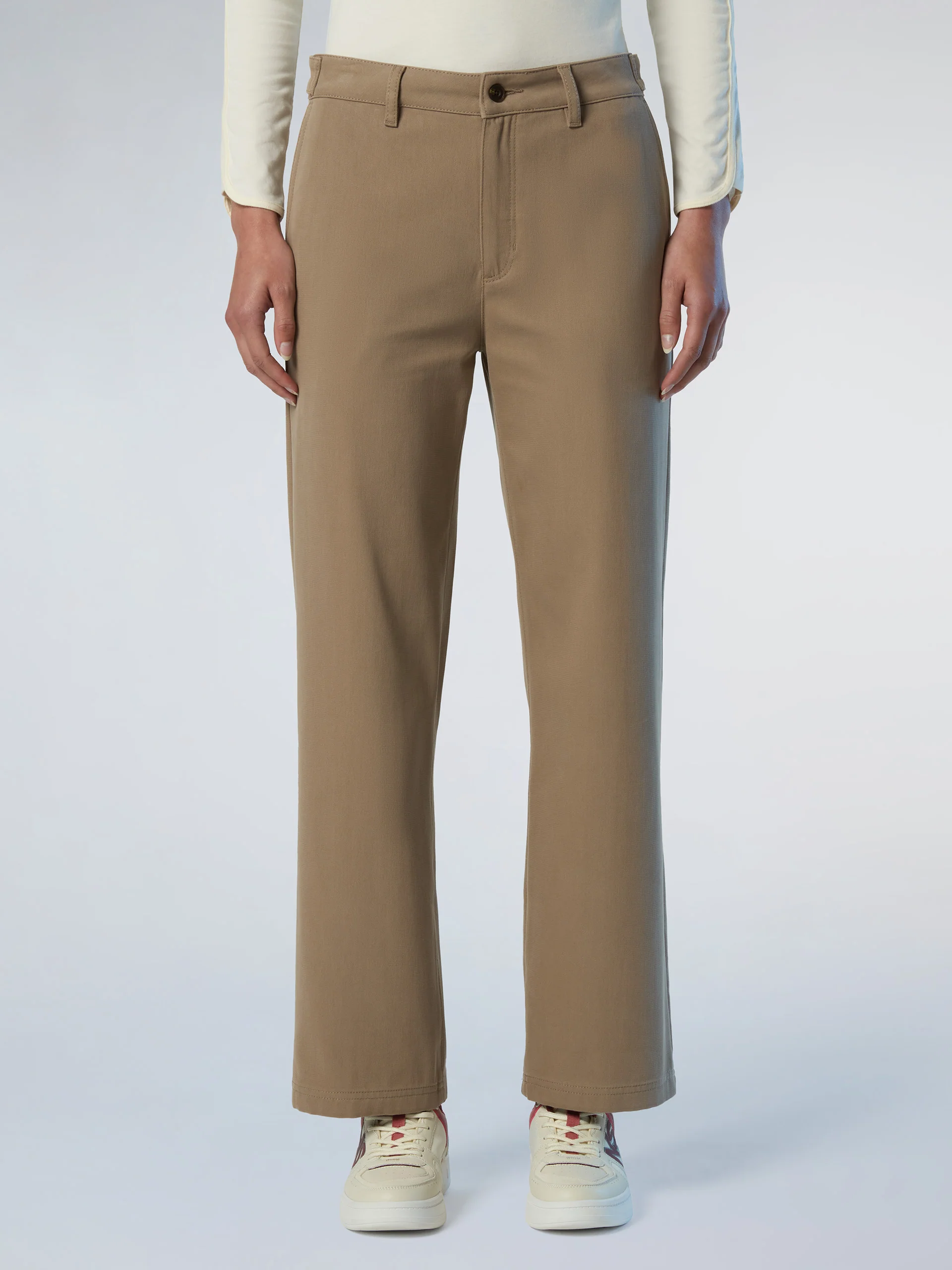 Wide-leg twill pants - Image 6