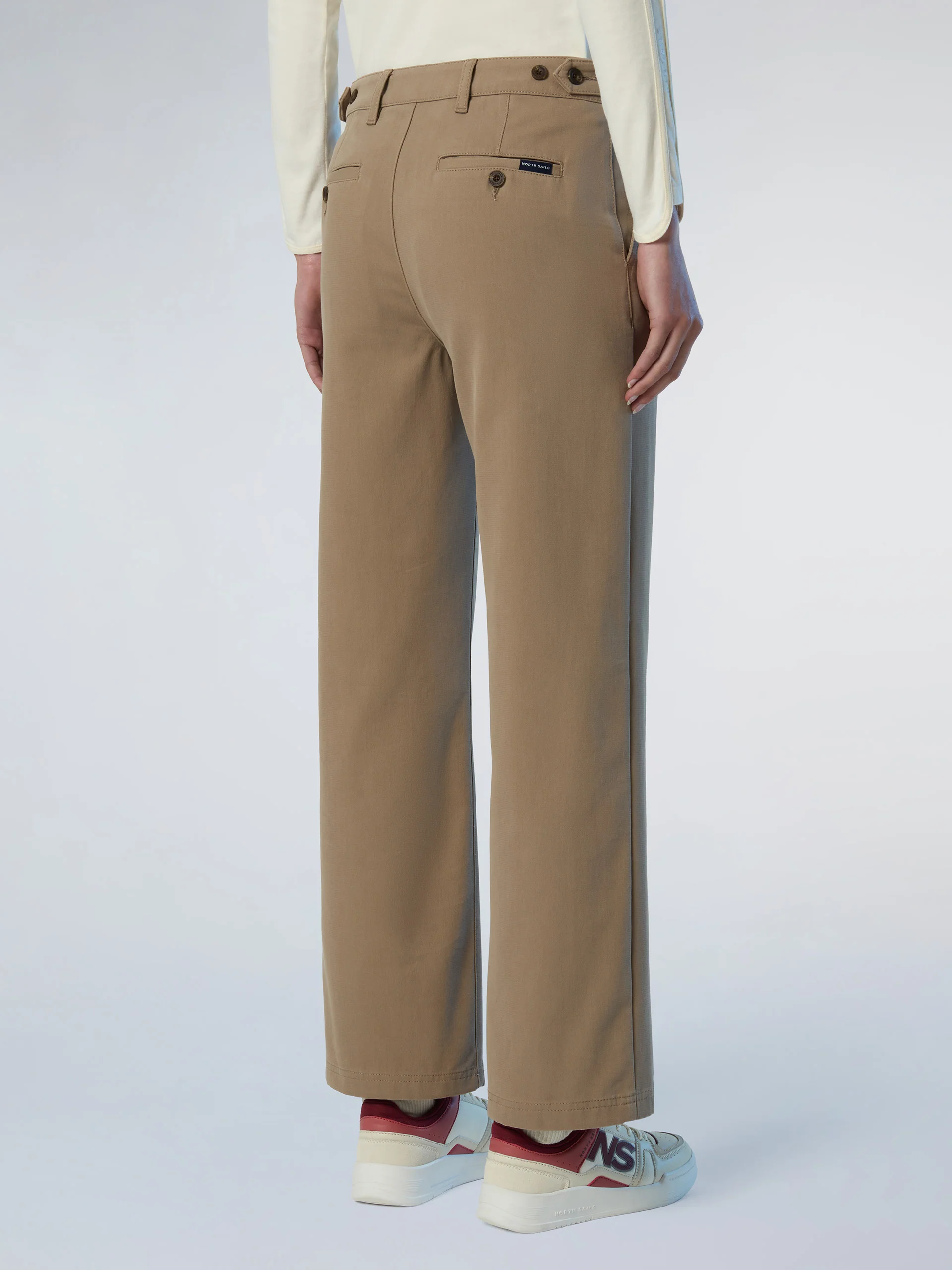 Wide-leg twill pants - Image 9