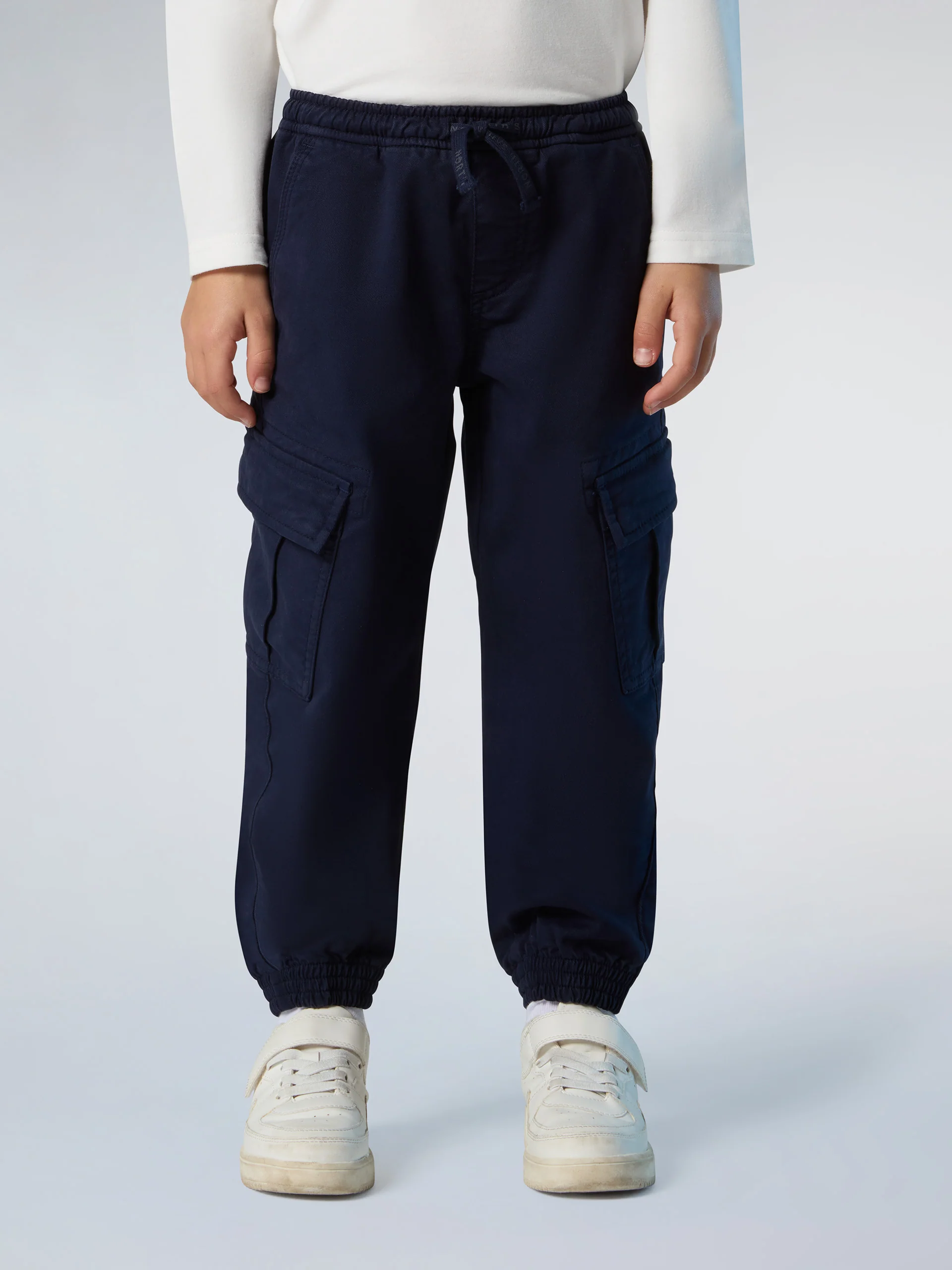 Cargo pants with elasticated waist