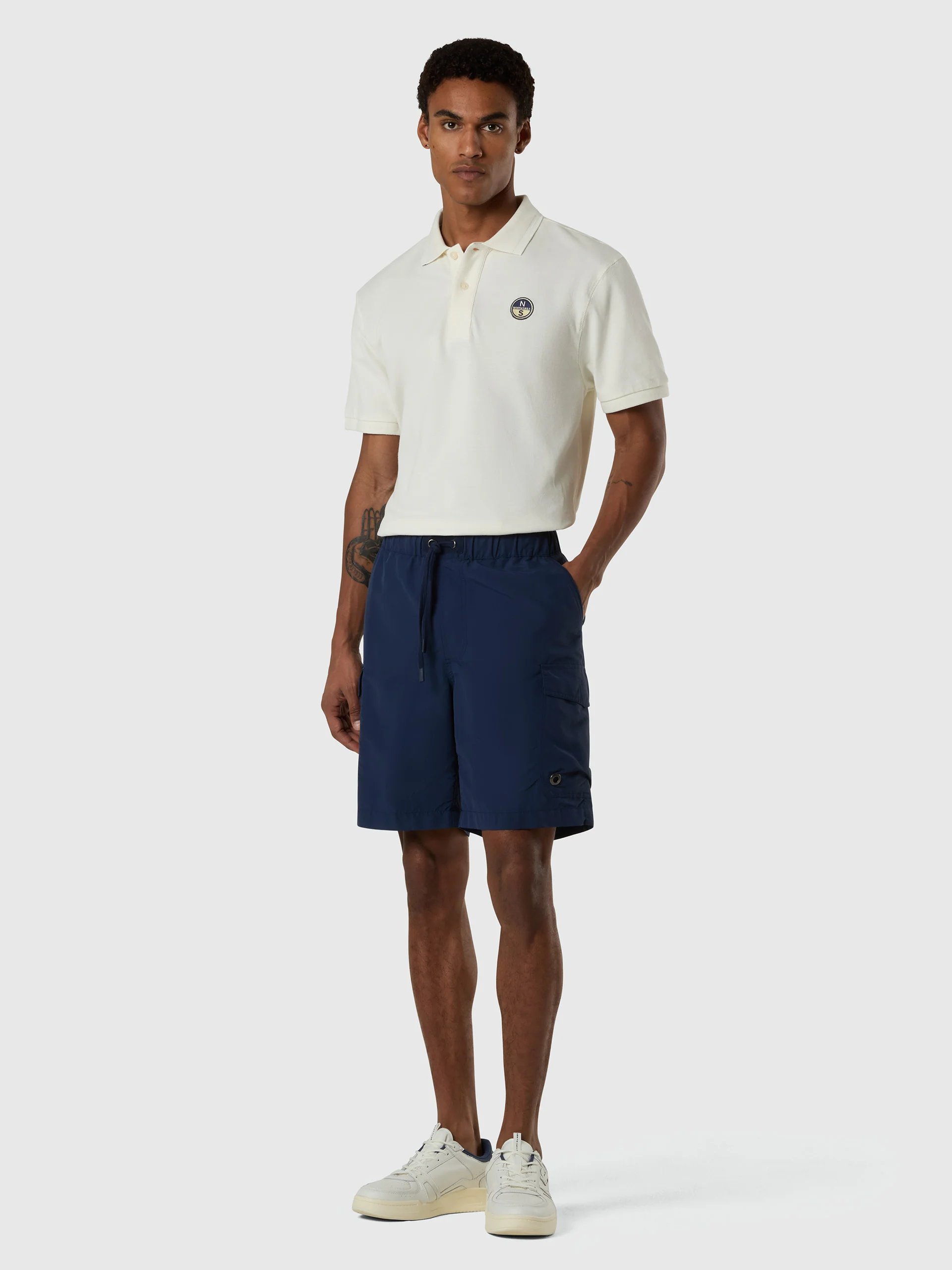 Light poplin cargo shorts - Image 8